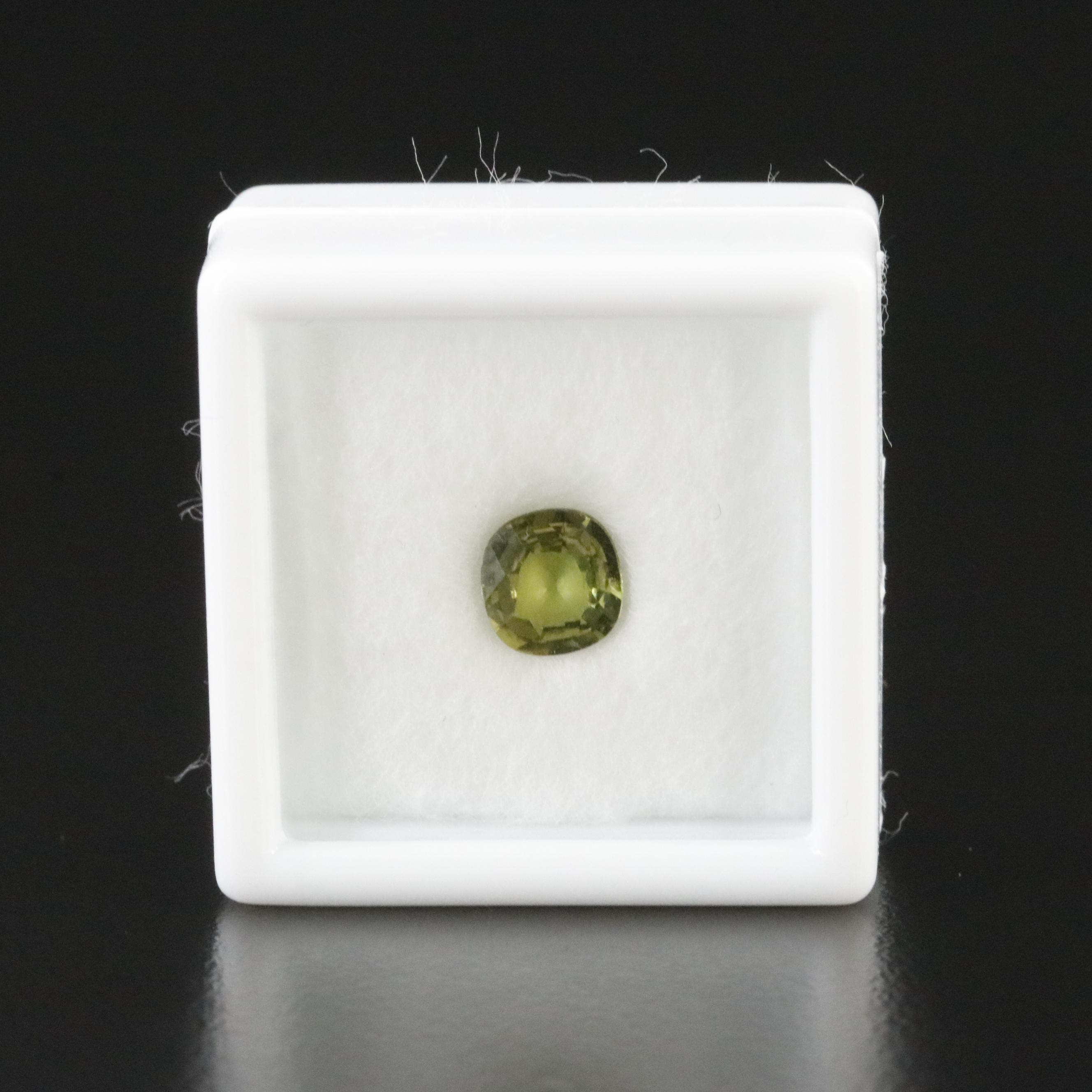 Loose 1.10 CT Green Sapphire