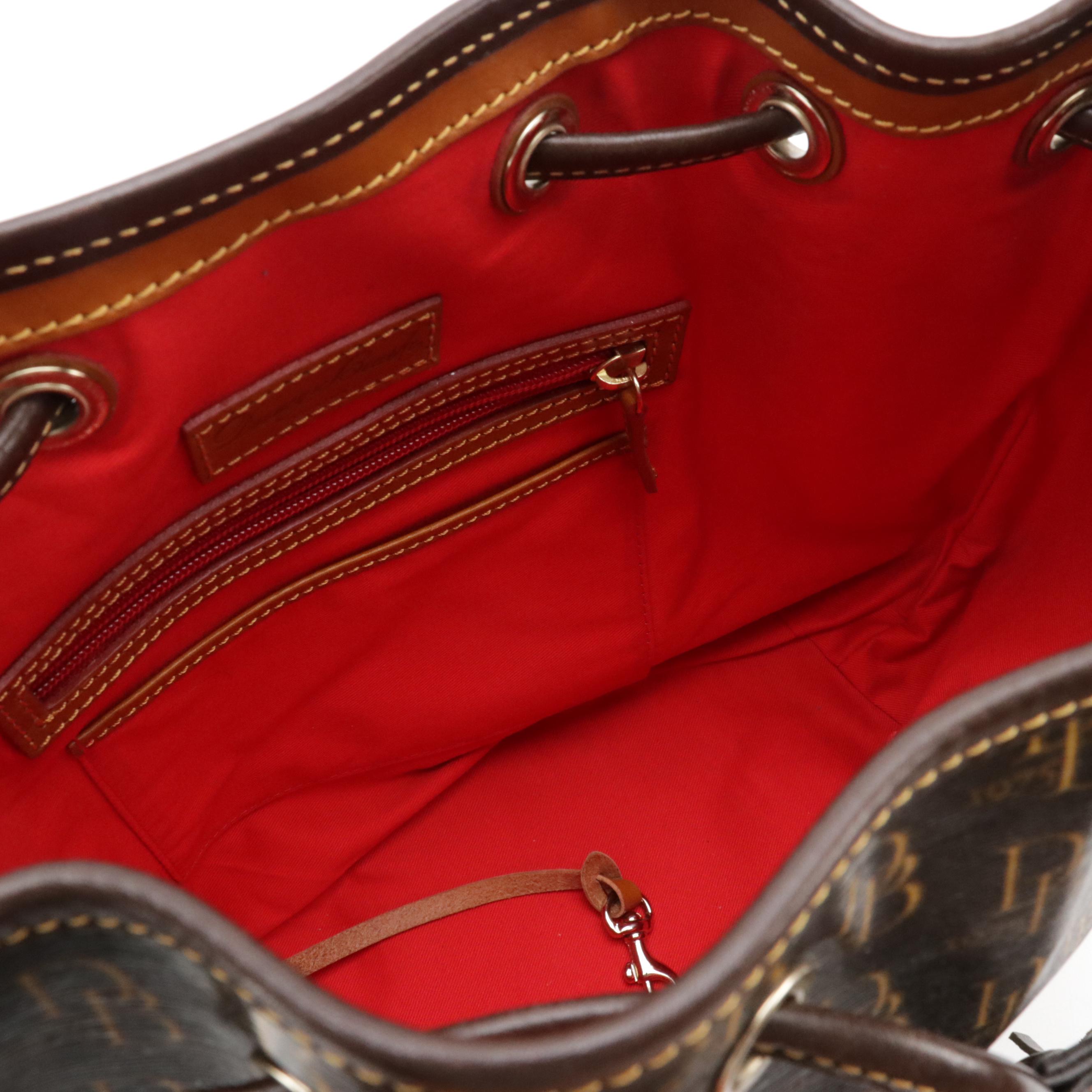 Dooney & Bourke Shiny Monogram Vachetta Florentine Leather Bags