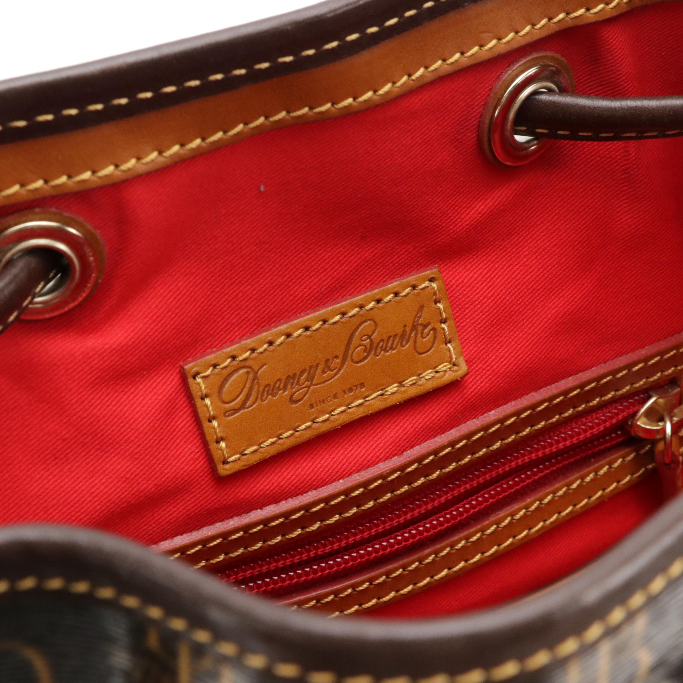 Dooney & Bourke Shiny Monogram Vachetta Florentine Leather Bags