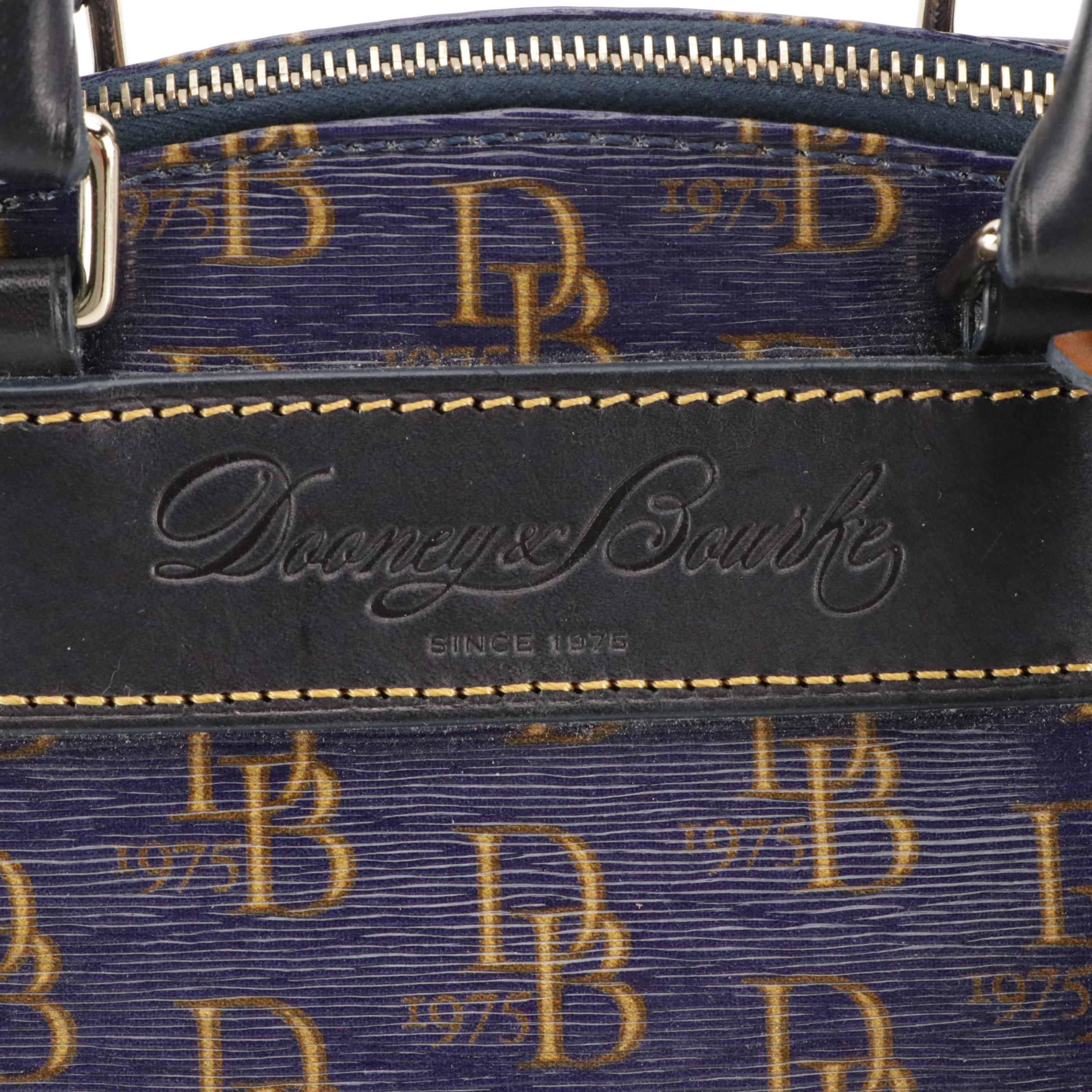 Dooney & Bourke Shiny Monogram Vachetta Florentine Leather Bags