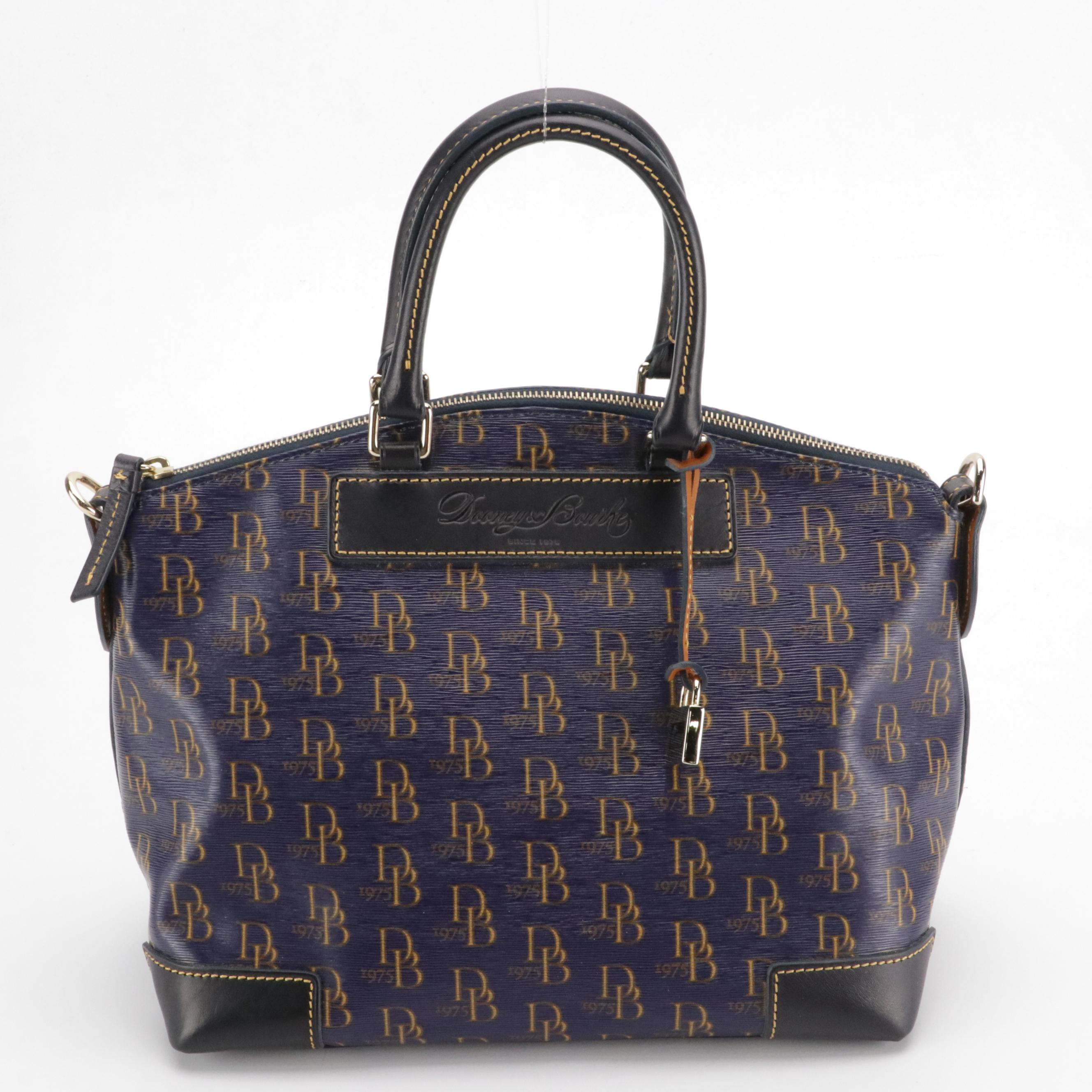 Dooney & Bourke Shiny Monogram Vachetta Florentine Leather Bags
