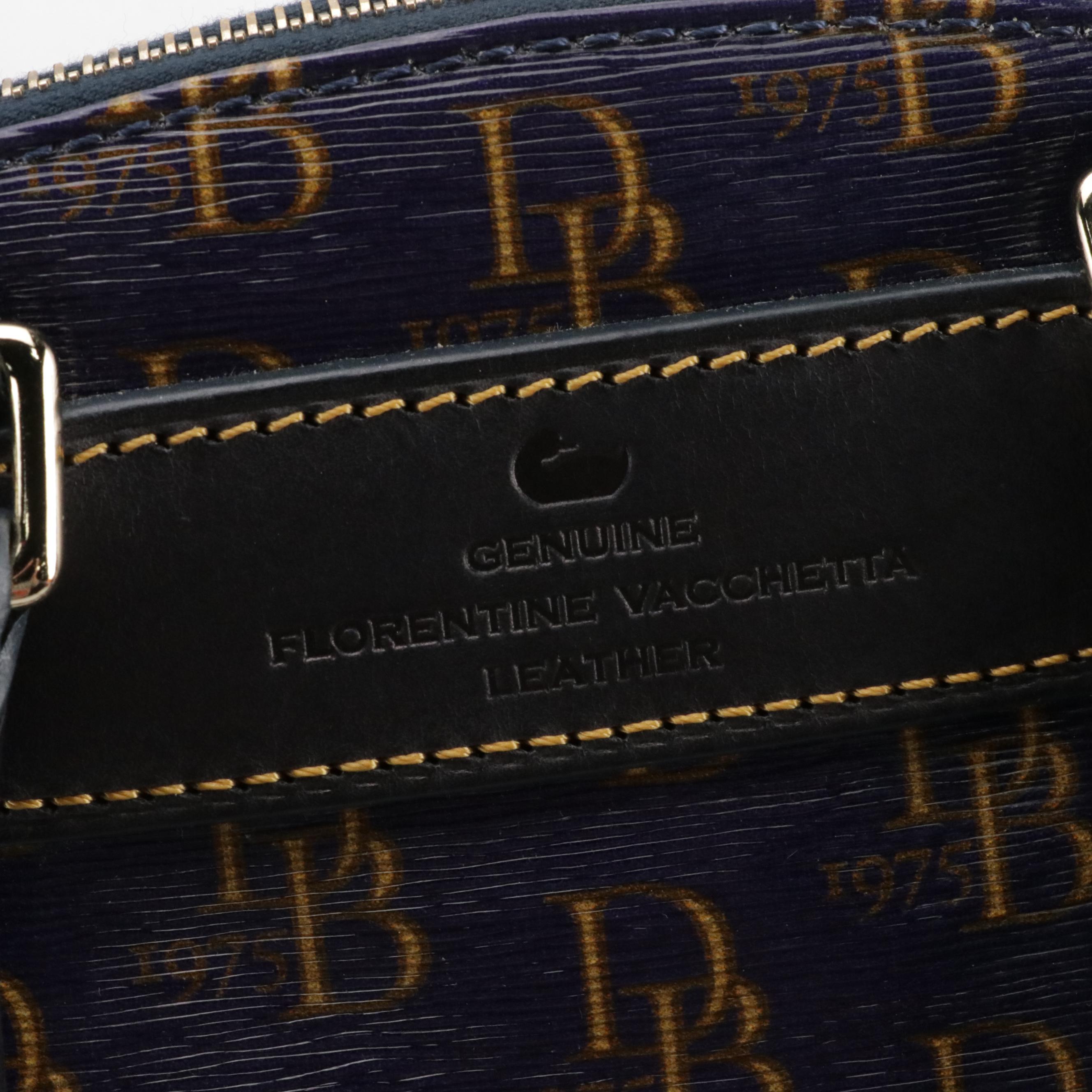 Dooney & Bourke Shiny Monogram Vachetta Florentine Leather Bags