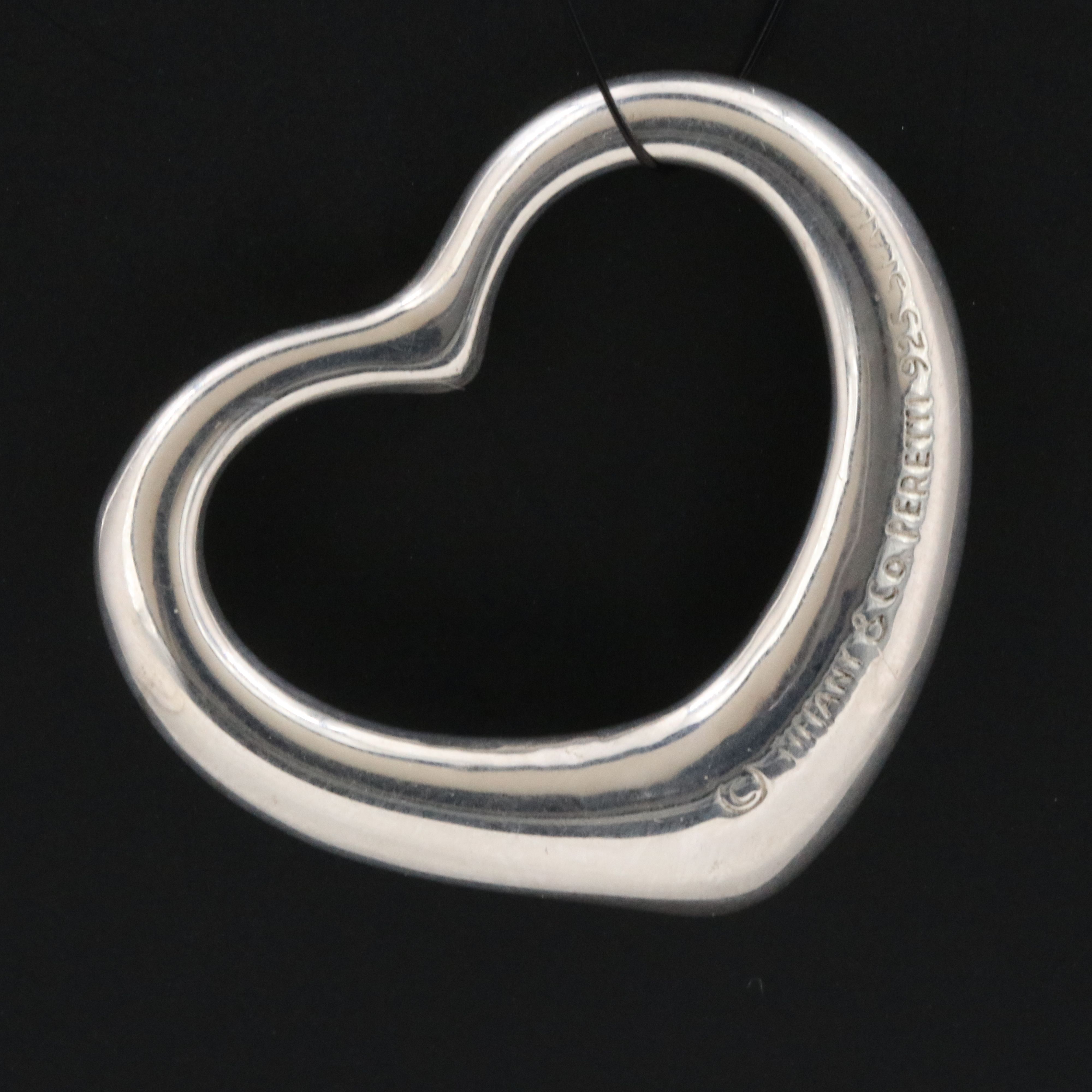 Elsa Peretti for Tiffany & Co. Open Heart Sterling Pendant