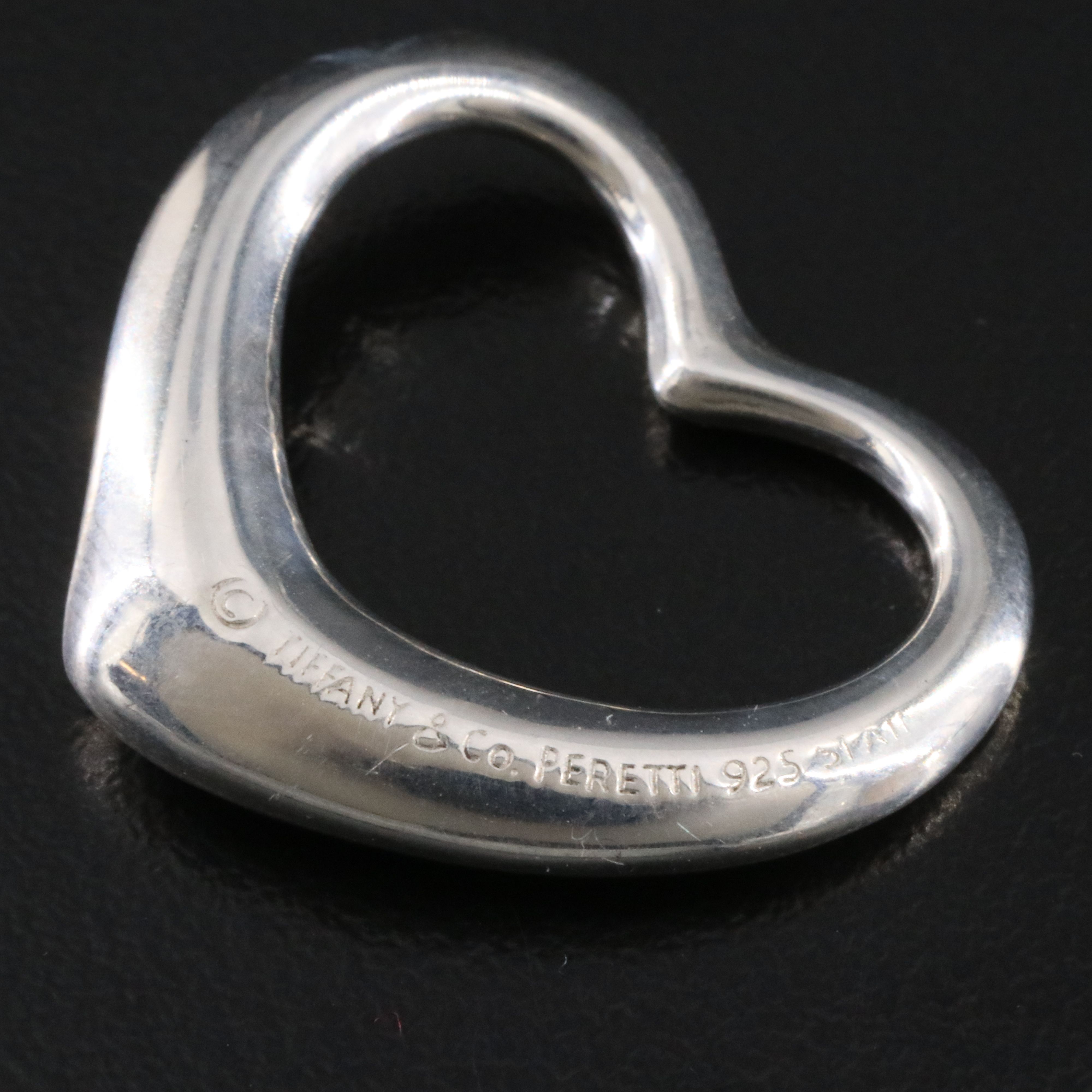 Elsa Peretti for Tiffany & Co. Open Heart Sterling Pendant