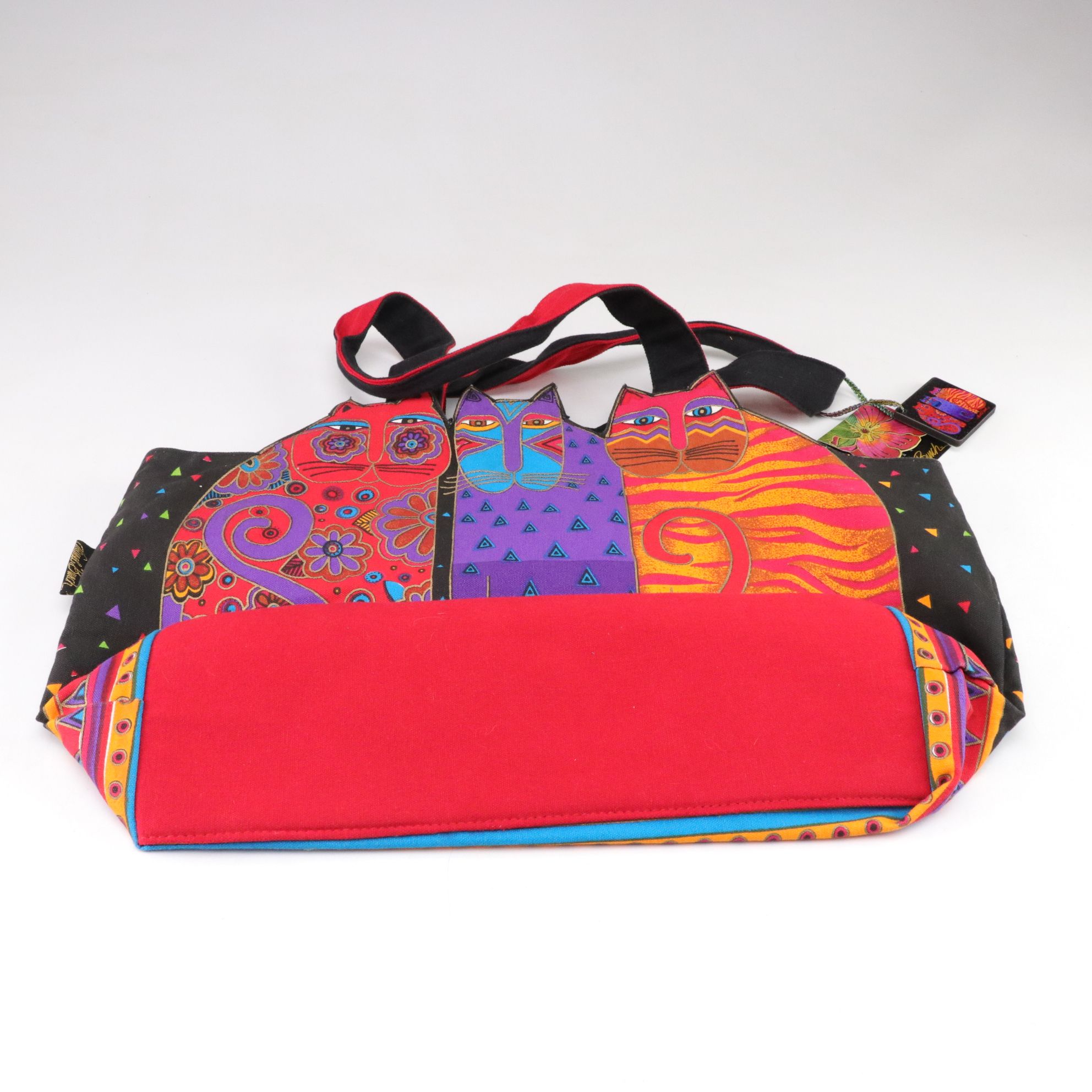 Laurel Burch Handmade Cat Tote Bags with Pouch