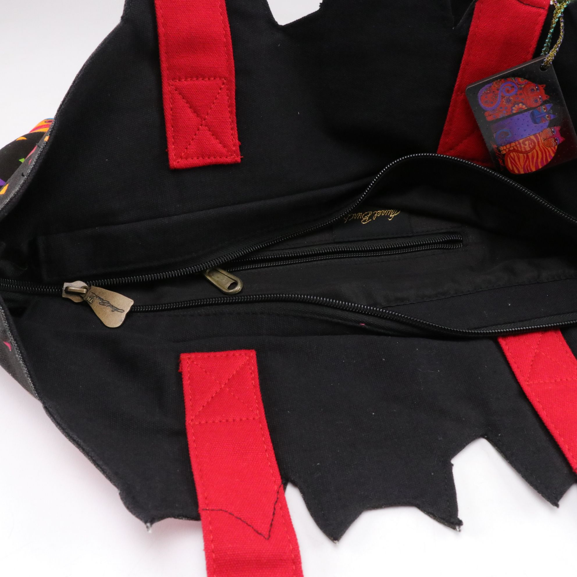 Laurel Burch Handmade Cat Tote Bags with Pouch