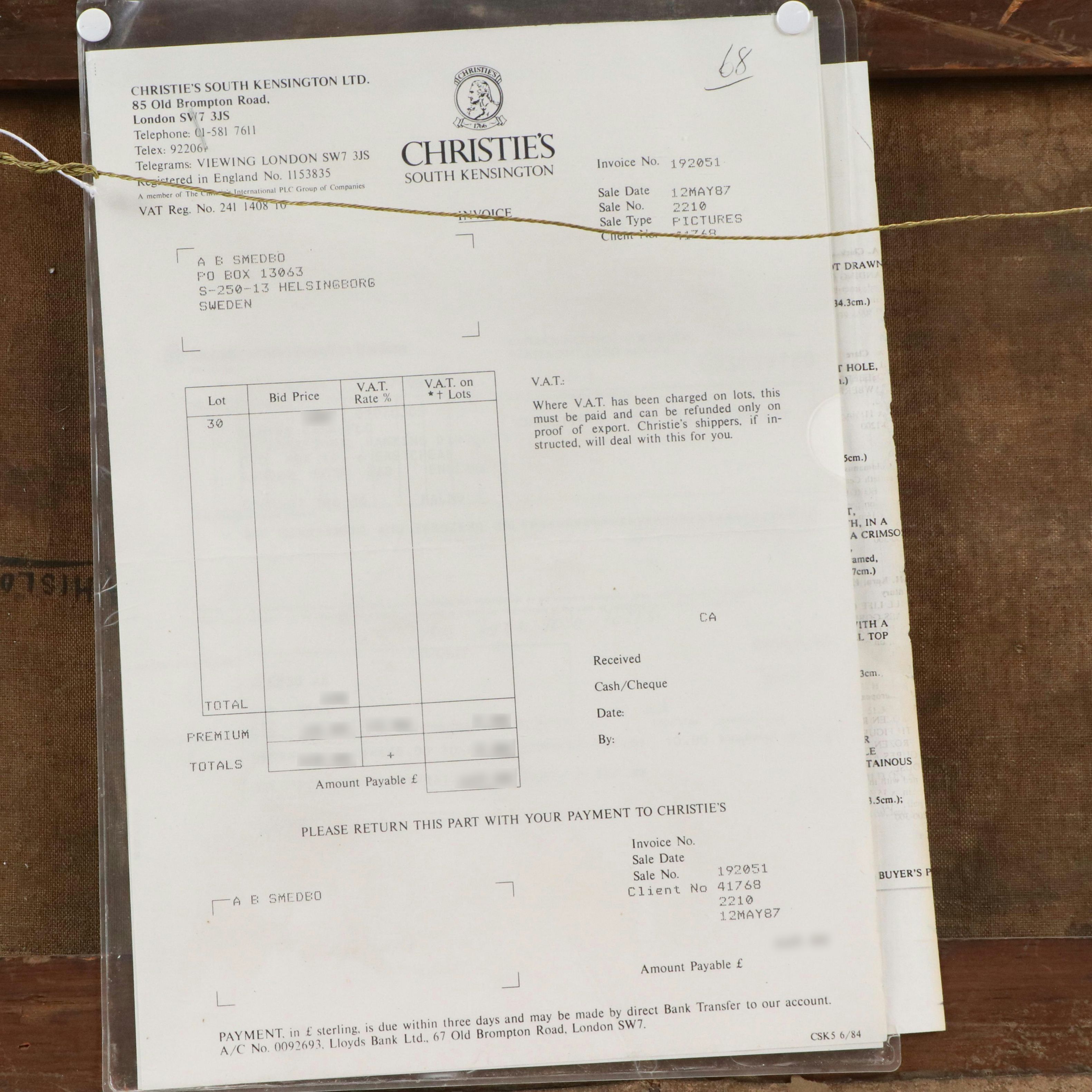 Andrew H. Hislop Landscape Oil Painting "The Smithy, Gunnel Ferry, Loch Etive"