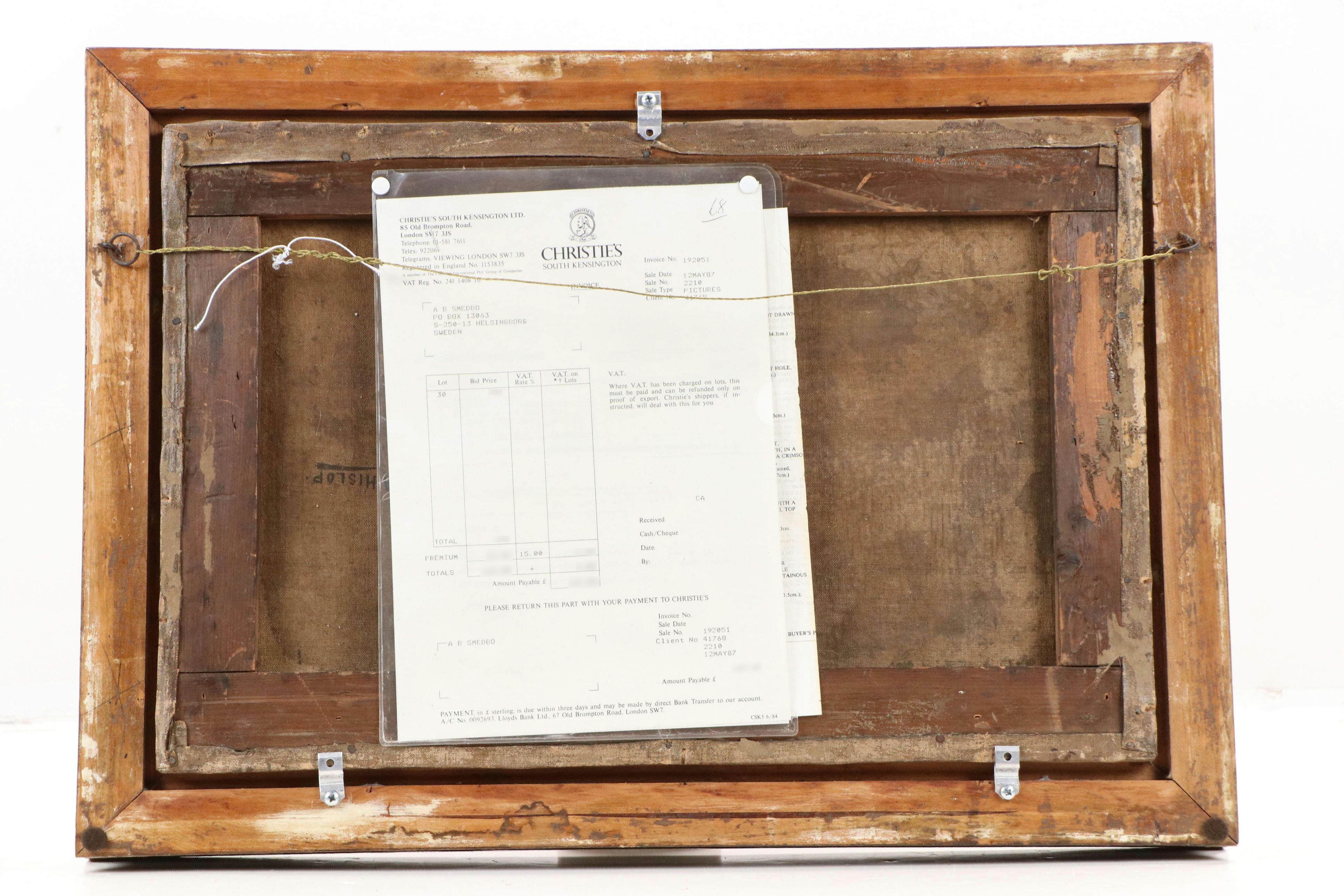 Andrew H. Hislop Landscape Oil Painting "The Smithy, Gunnel Ferry, Loch Etive"