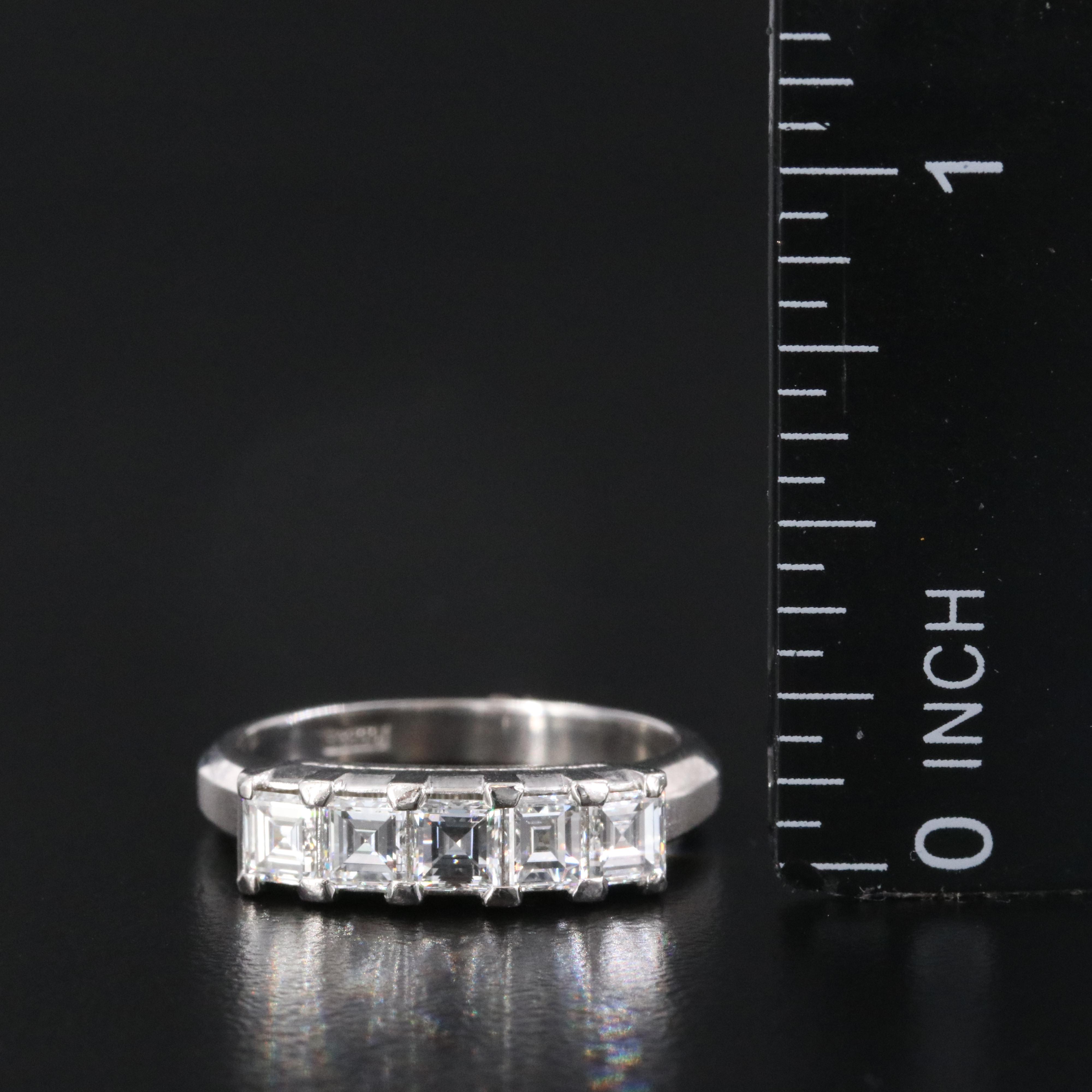 Platinum 0.90 CTW Diamond Ring