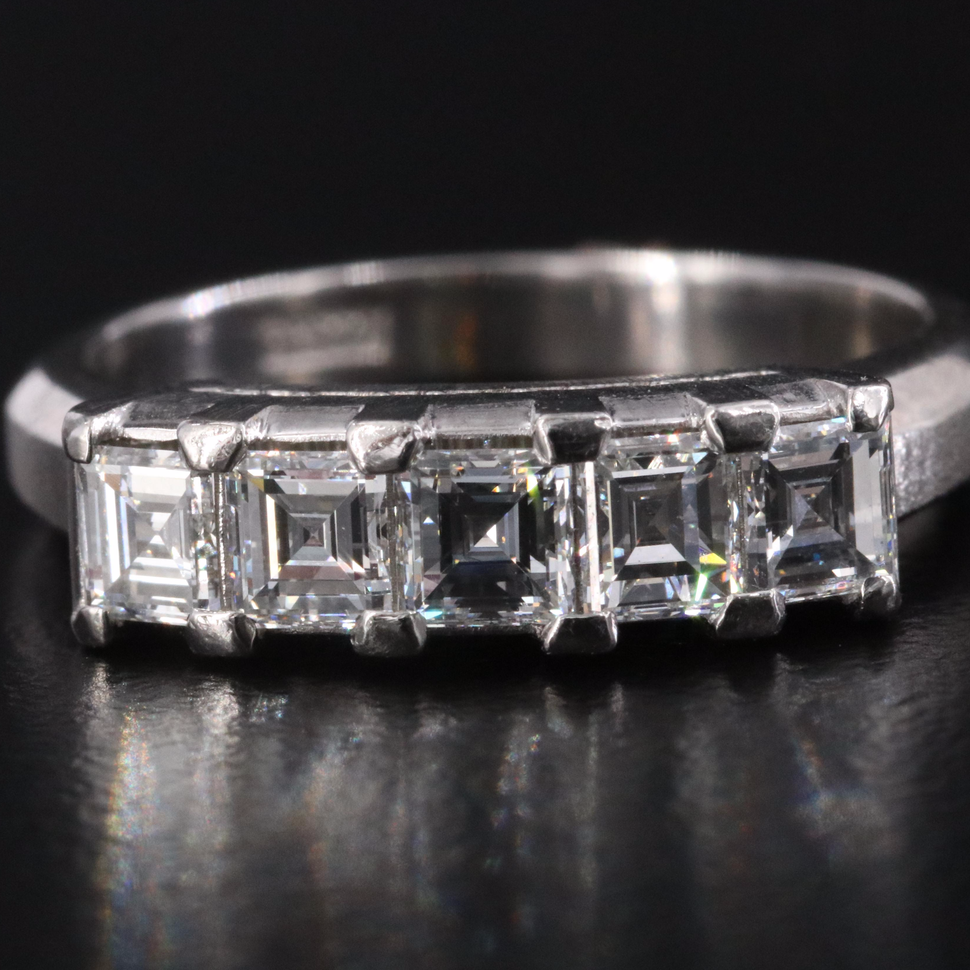 Platinum 0.90 CTW Diamond Ring