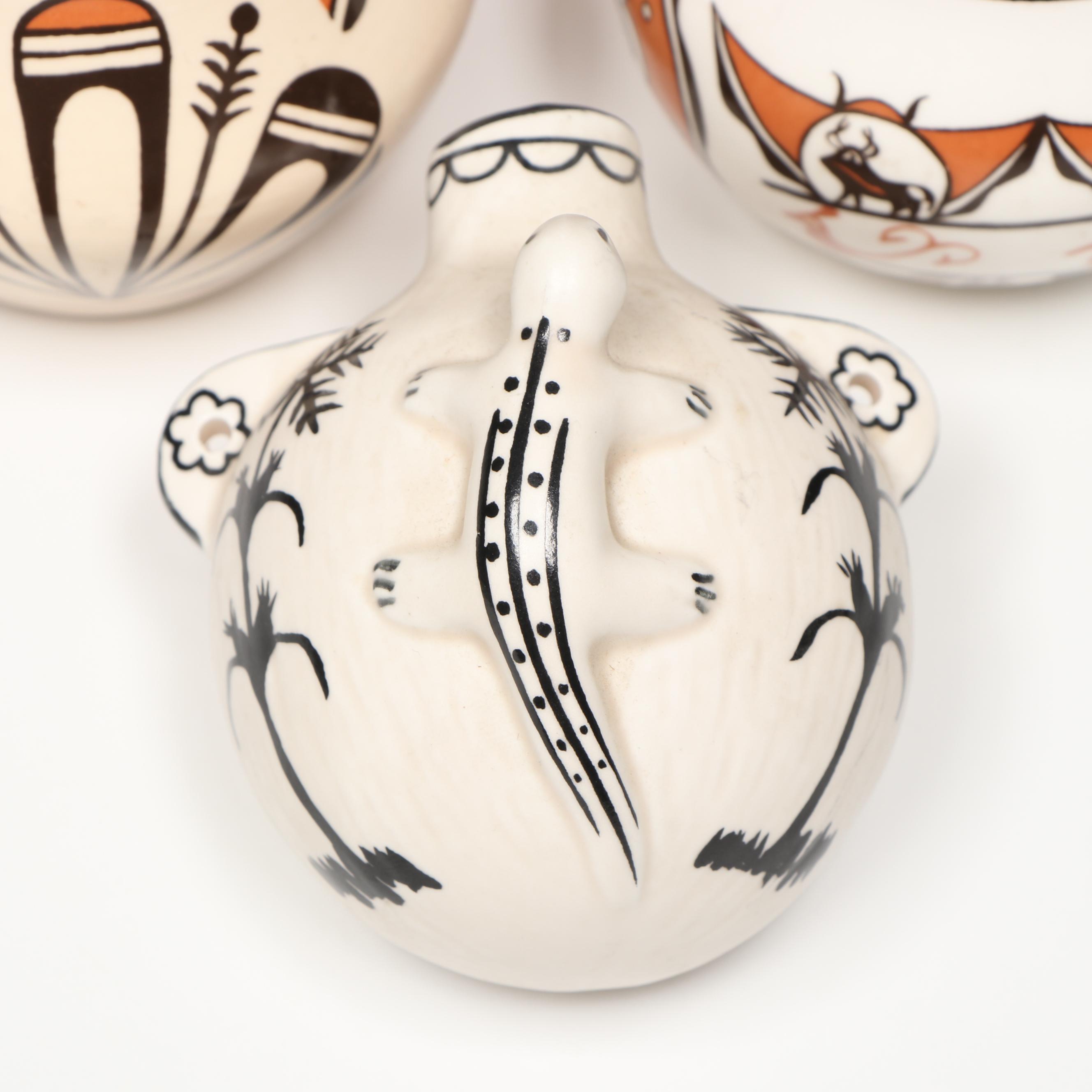 American Indian Life and Legends Reproduction Ceramic Vases