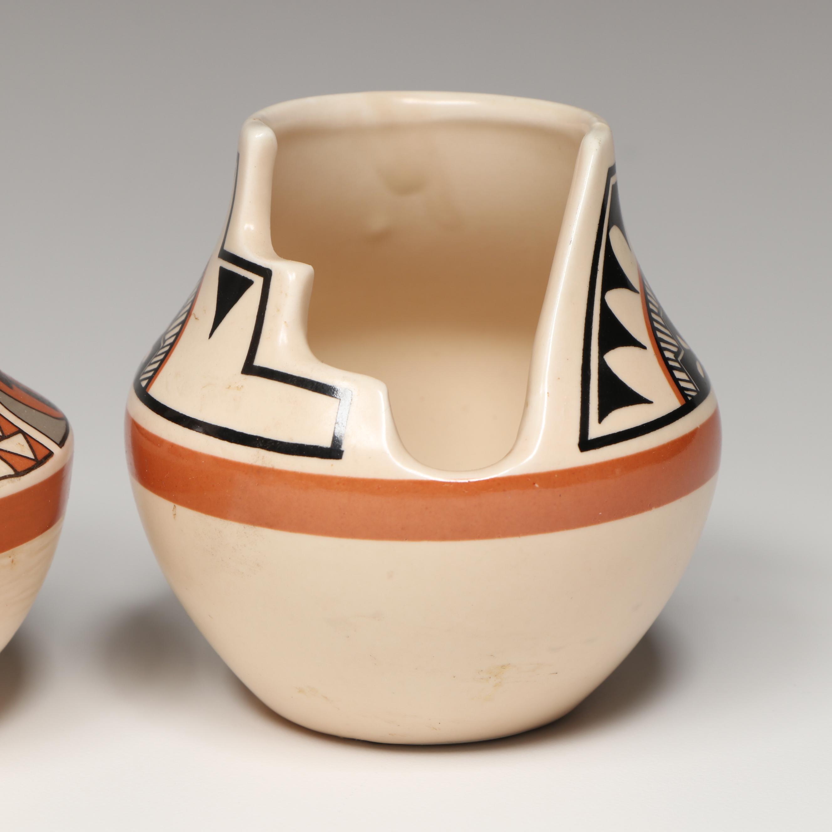 American Indian Life and Legends Reproduction Ceramic Vases