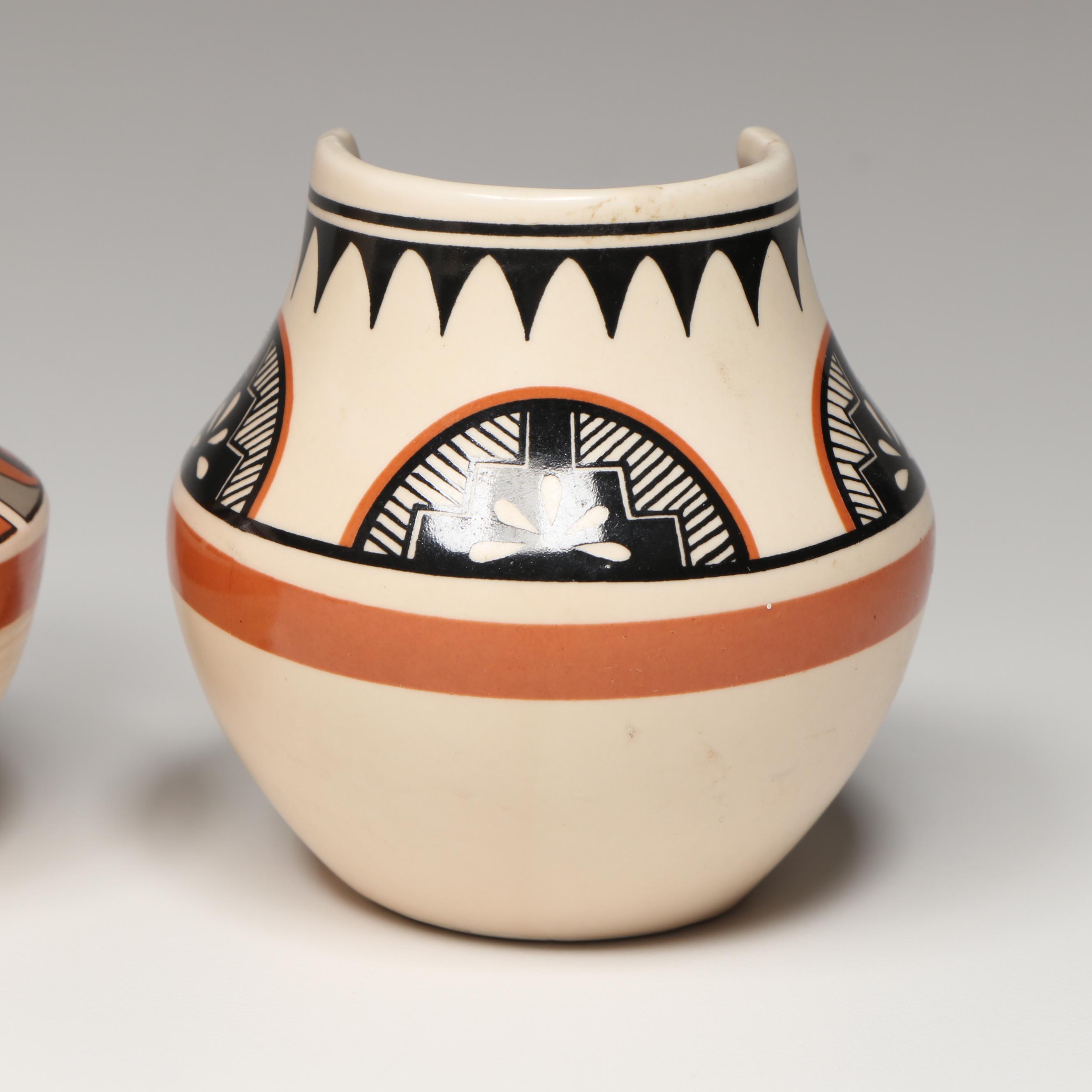 American Indian Life and Legends Reproduction Ceramic Vases