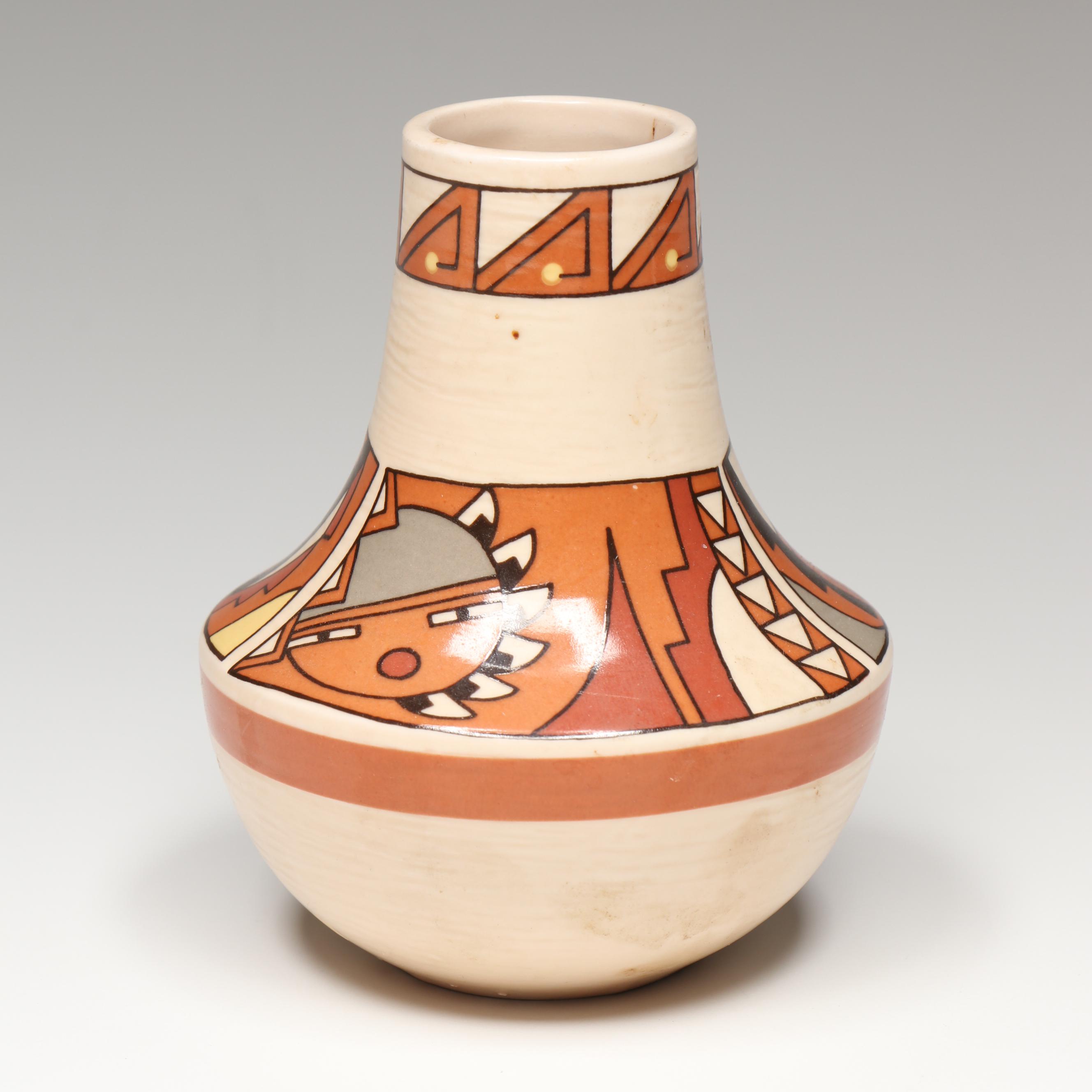 American Indian Life and Legends Reproduction Ceramic Vases