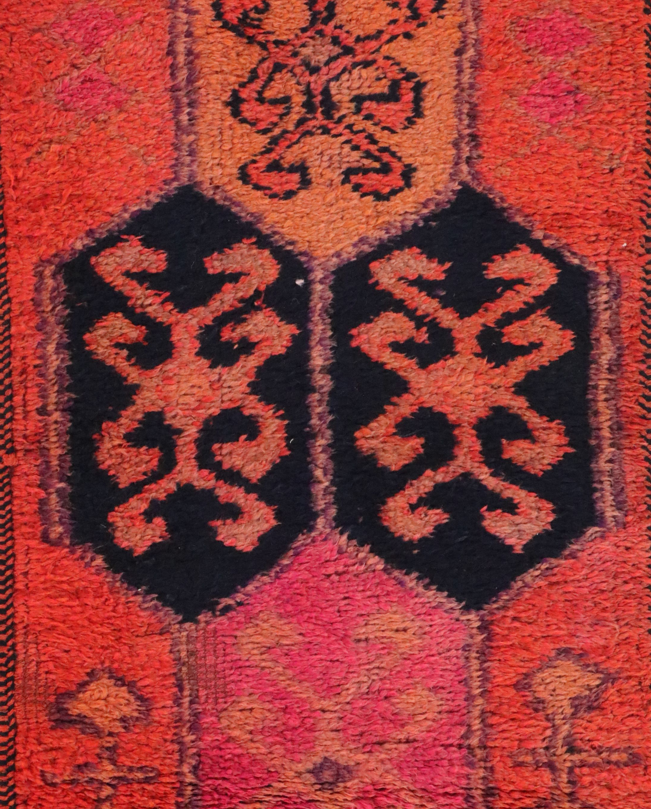3'3 x 12'1 Hand-Knotted Turkish Village Carpet Runner