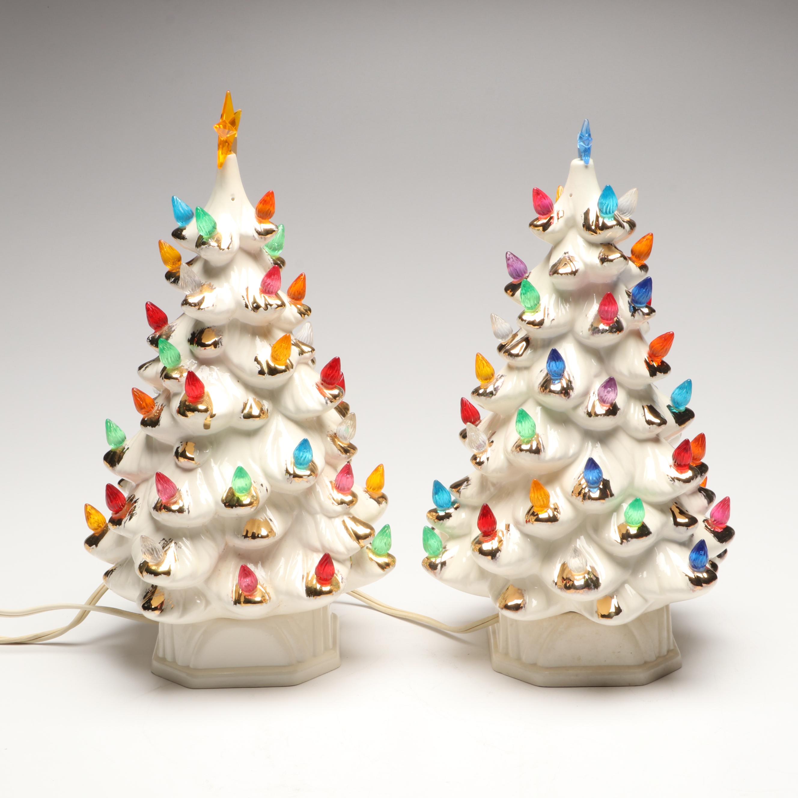 Holland Mold Ceramic Christmas Tree Accent Lights