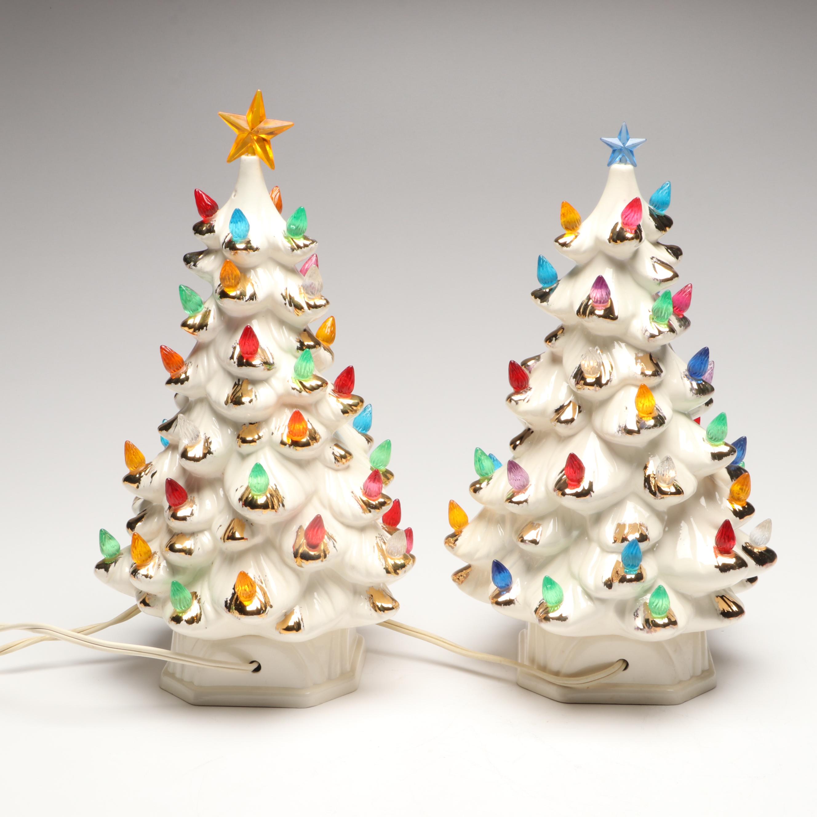 Holland Mold Ceramic Christmas Tree Accent Lights