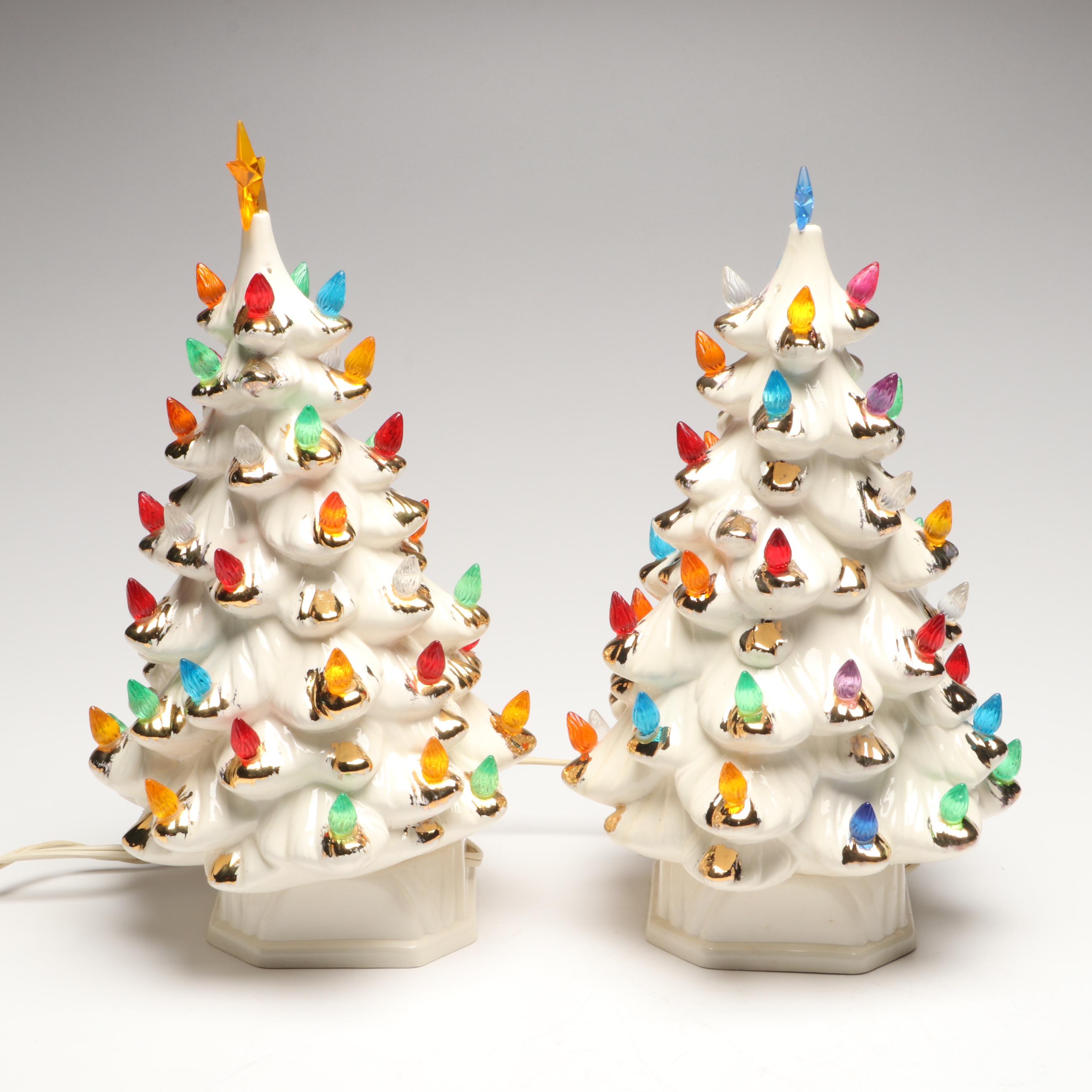 Holland Mold Ceramic Christmas Tree Accent Lights