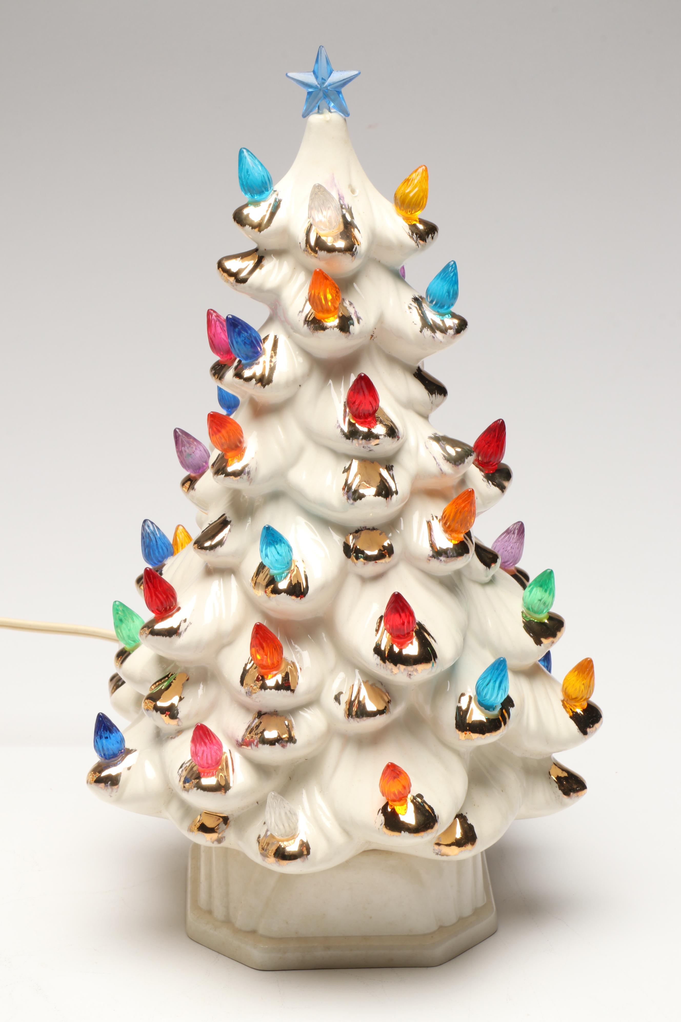 Holland Mold Ceramic Christmas Tree Accent Lights