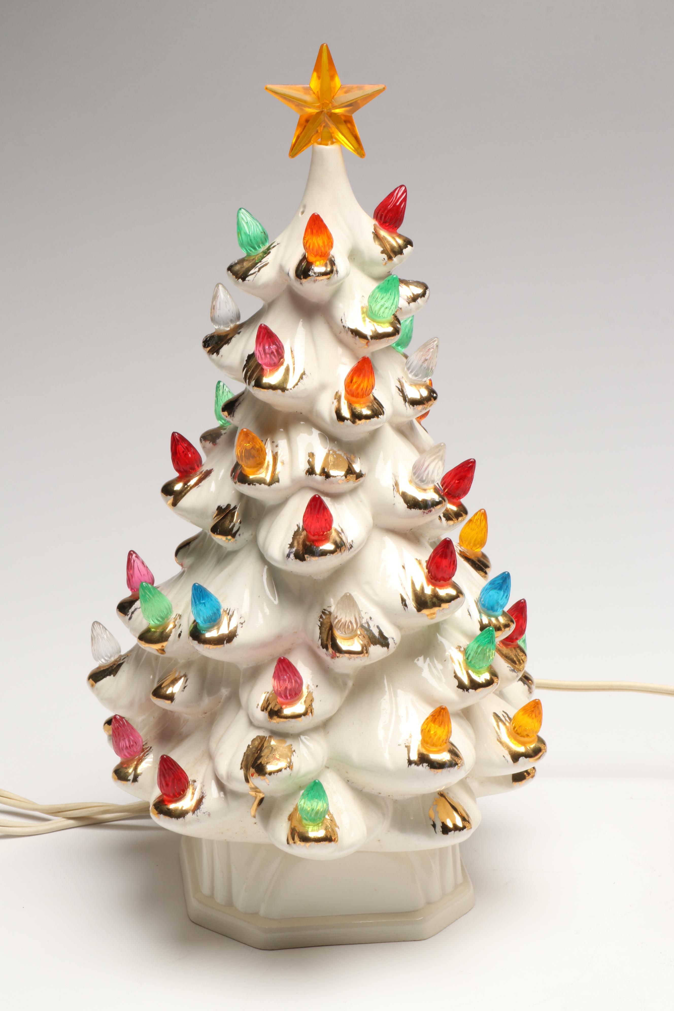 Holland Mold Ceramic Christmas Tree Accent Lights