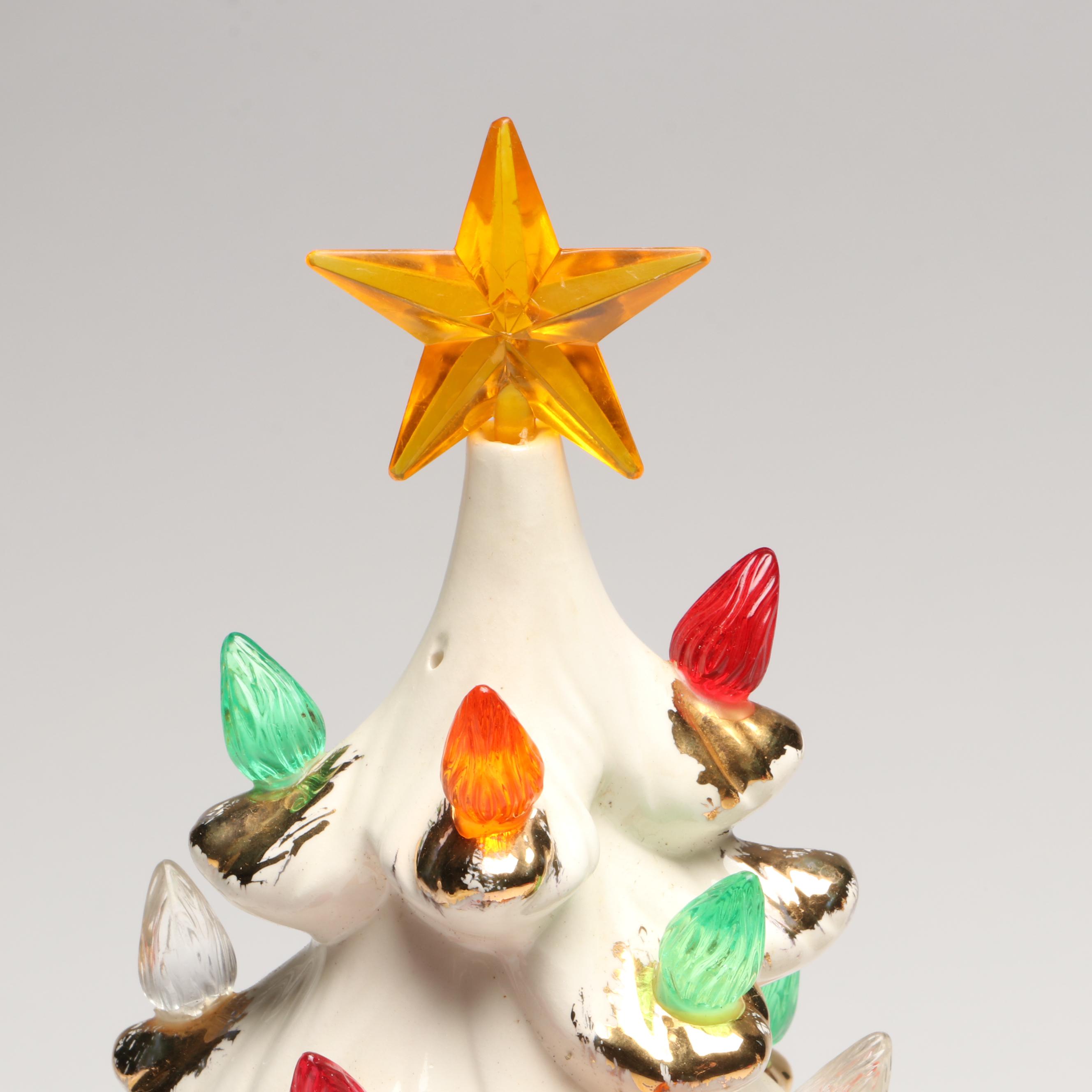 Holland Mold Ceramic Christmas Tree Accent Lights