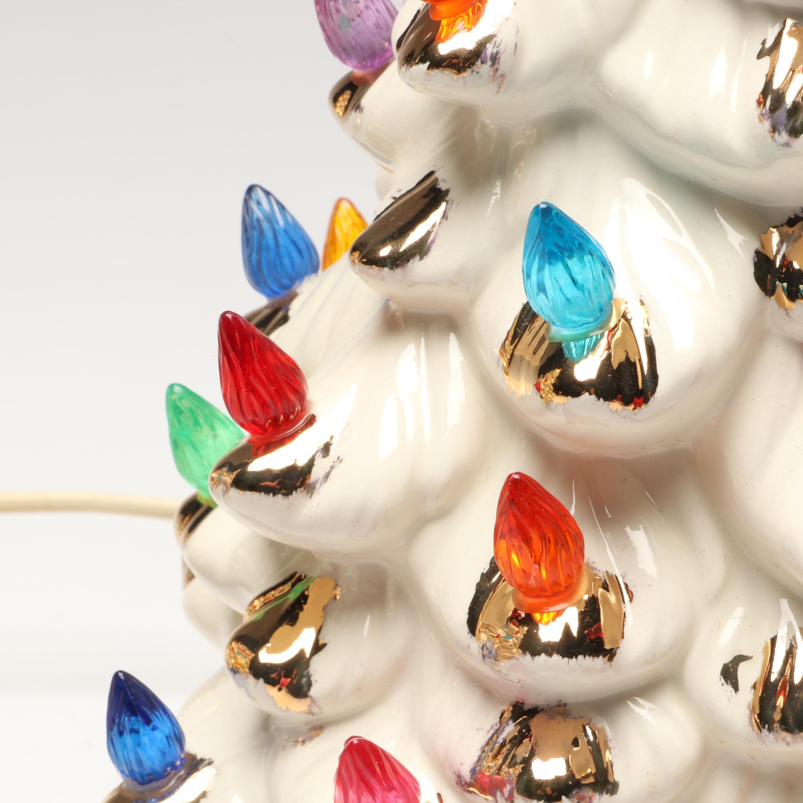 Holland Mold Ceramic Christmas Tree Accent Lights