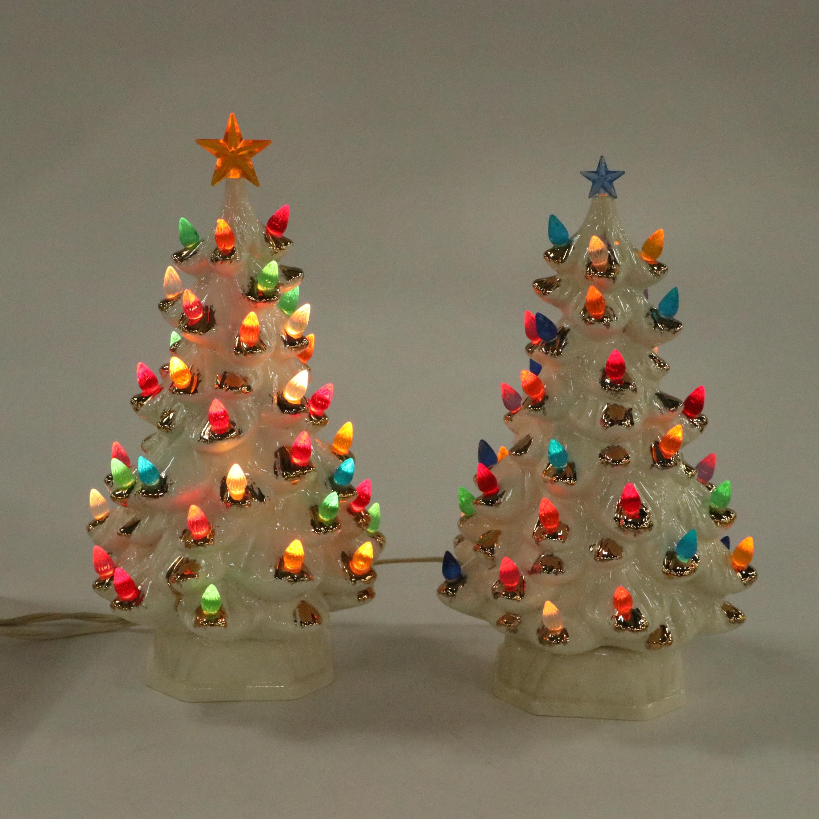 Holland Mold Ceramic Christmas Tree Accent Lights