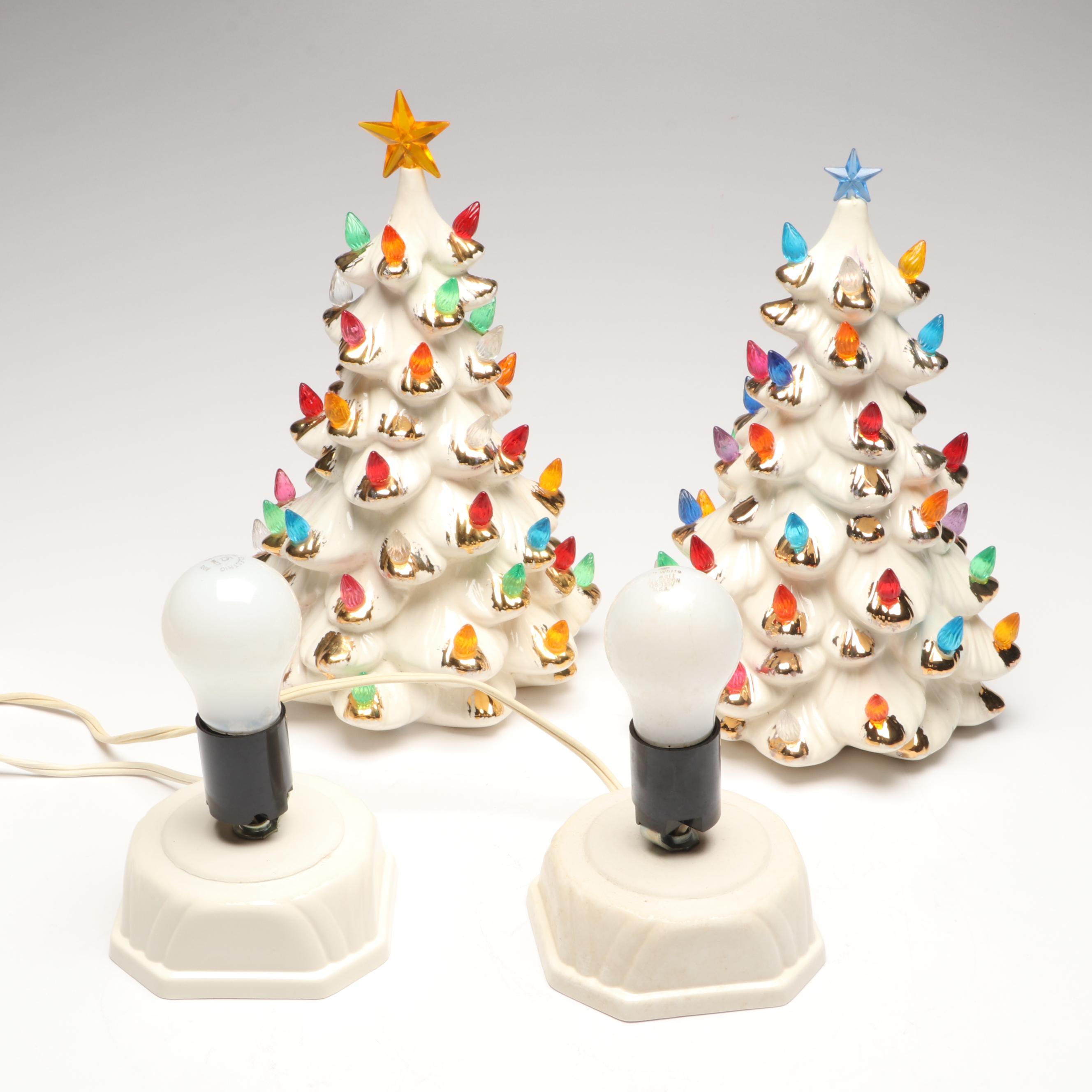 Holland Mold Ceramic Christmas Tree Accent Lights