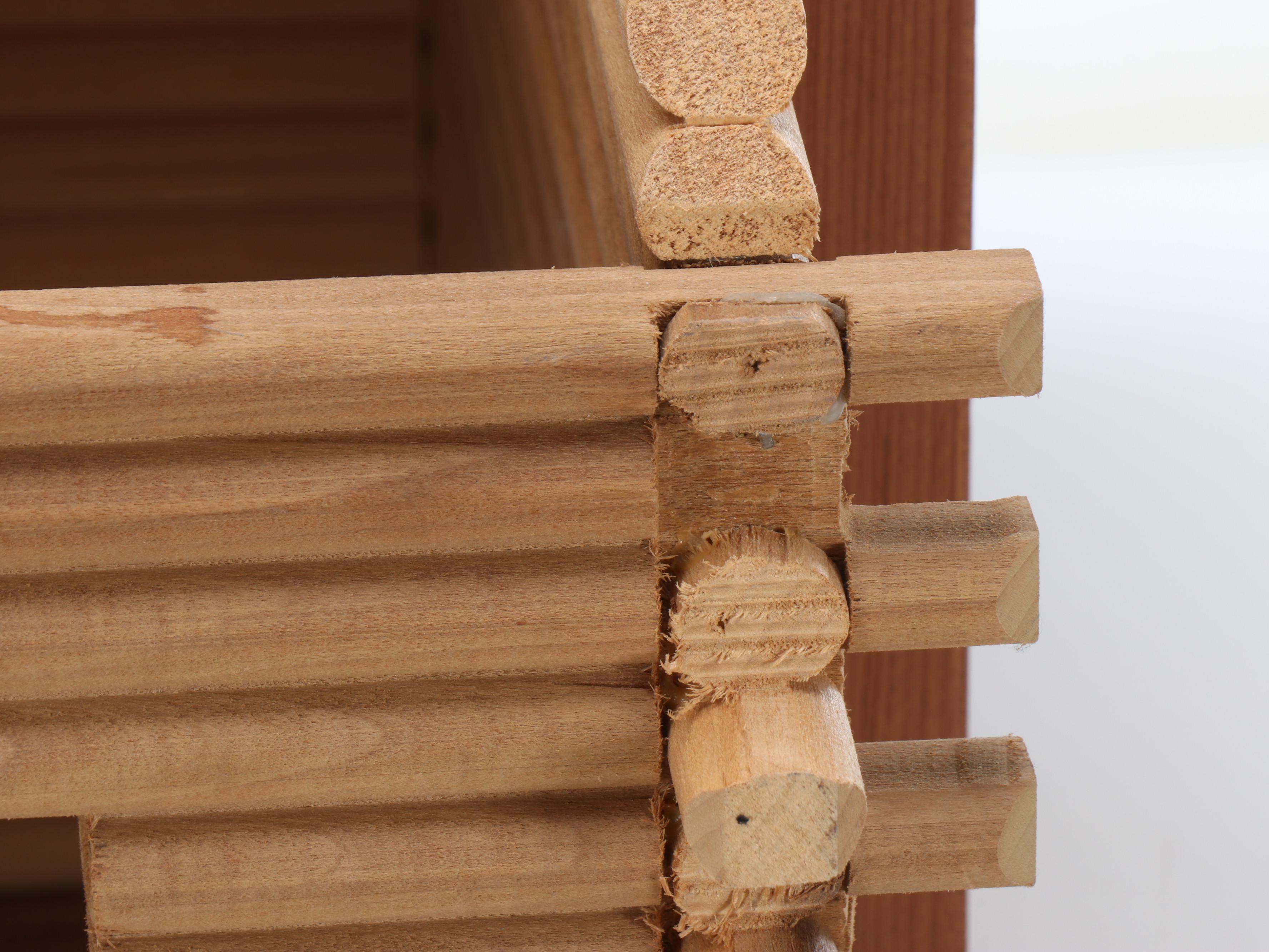 Melissa & Doug Wooden Horse Barn and Other Wooden Log Cabin