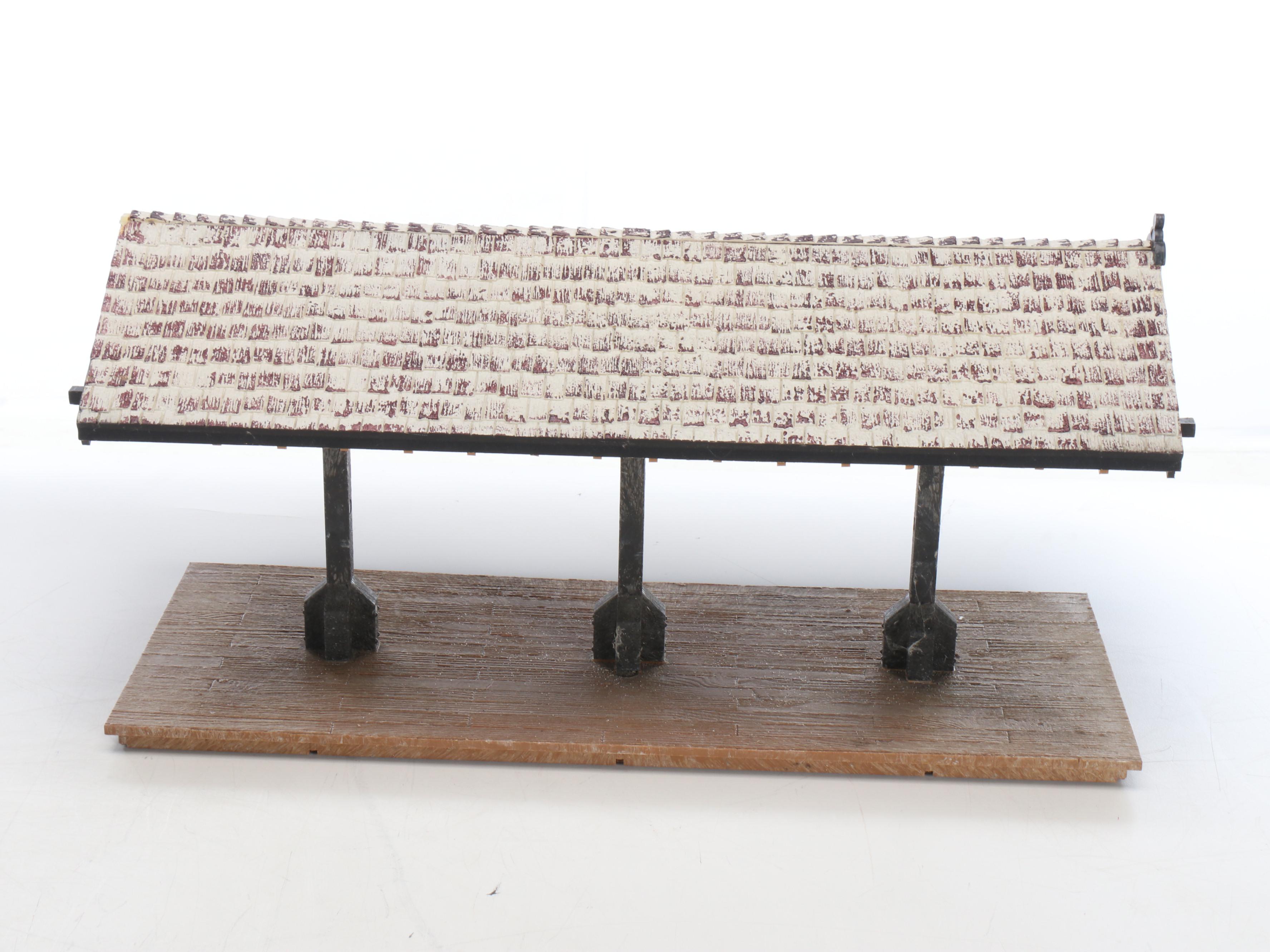 Polychrome Plastic Miniature Buildings