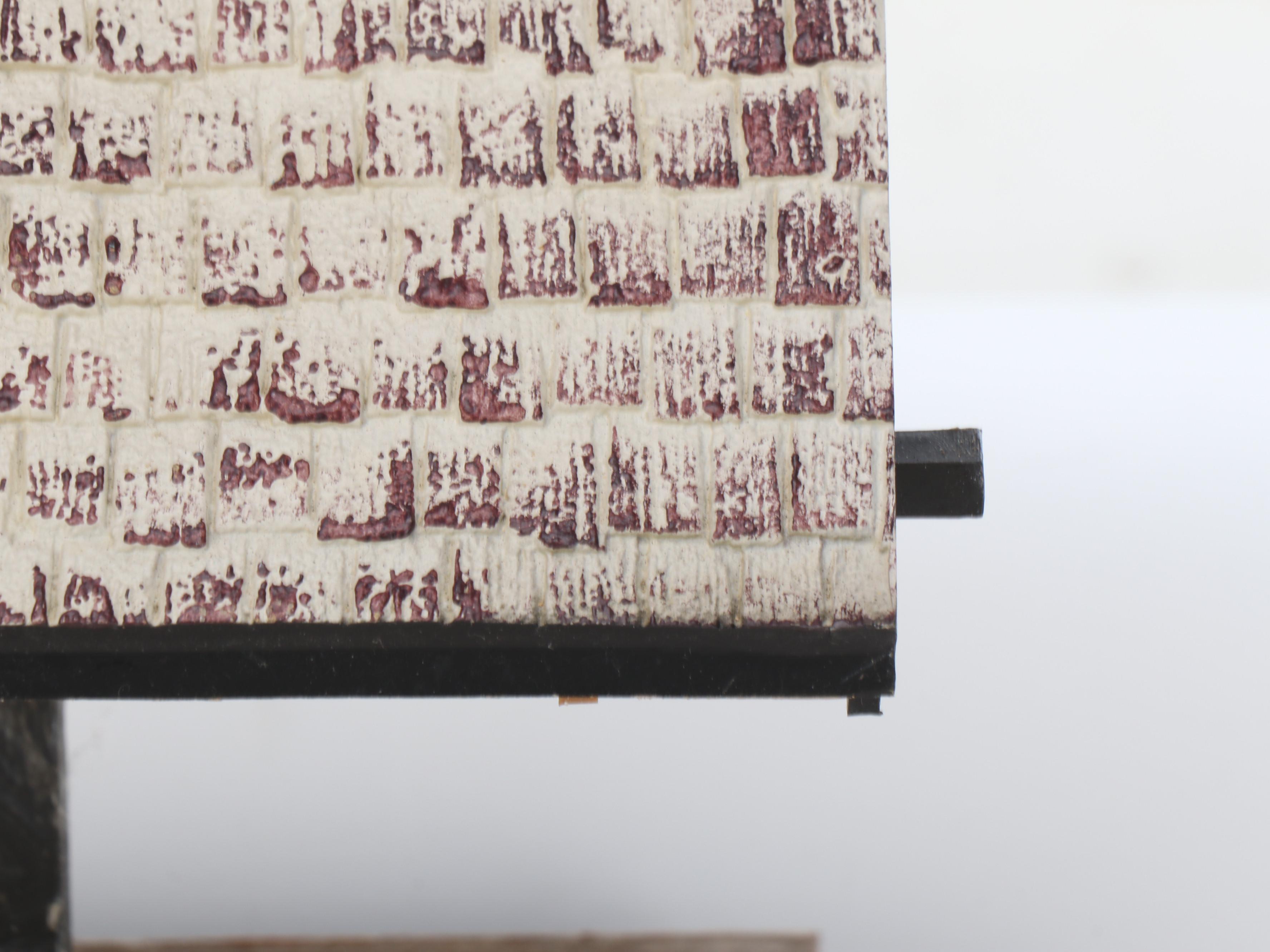 Polychrome Plastic Miniature Buildings