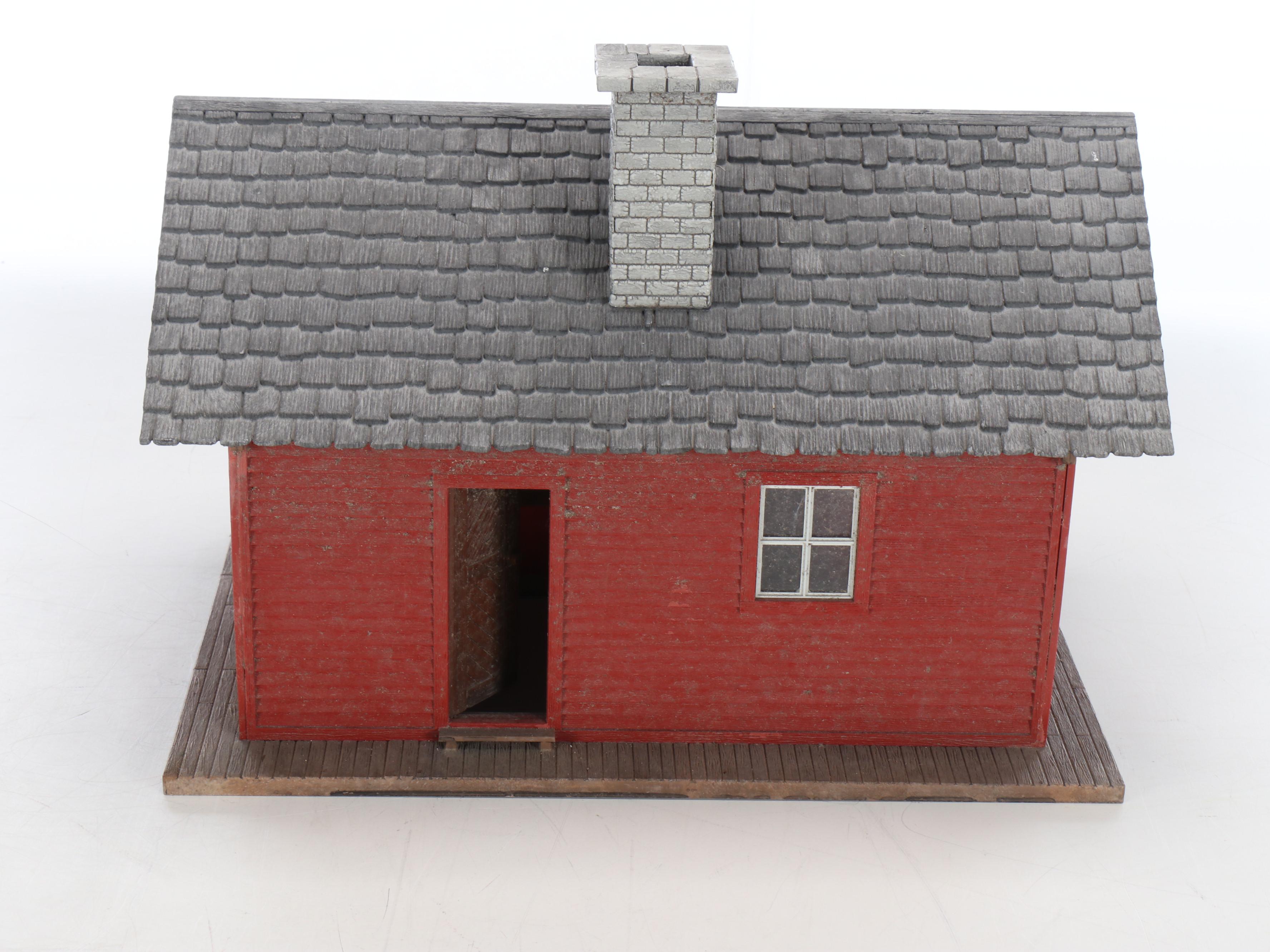 Polychrome Plastic Miniature Buildings