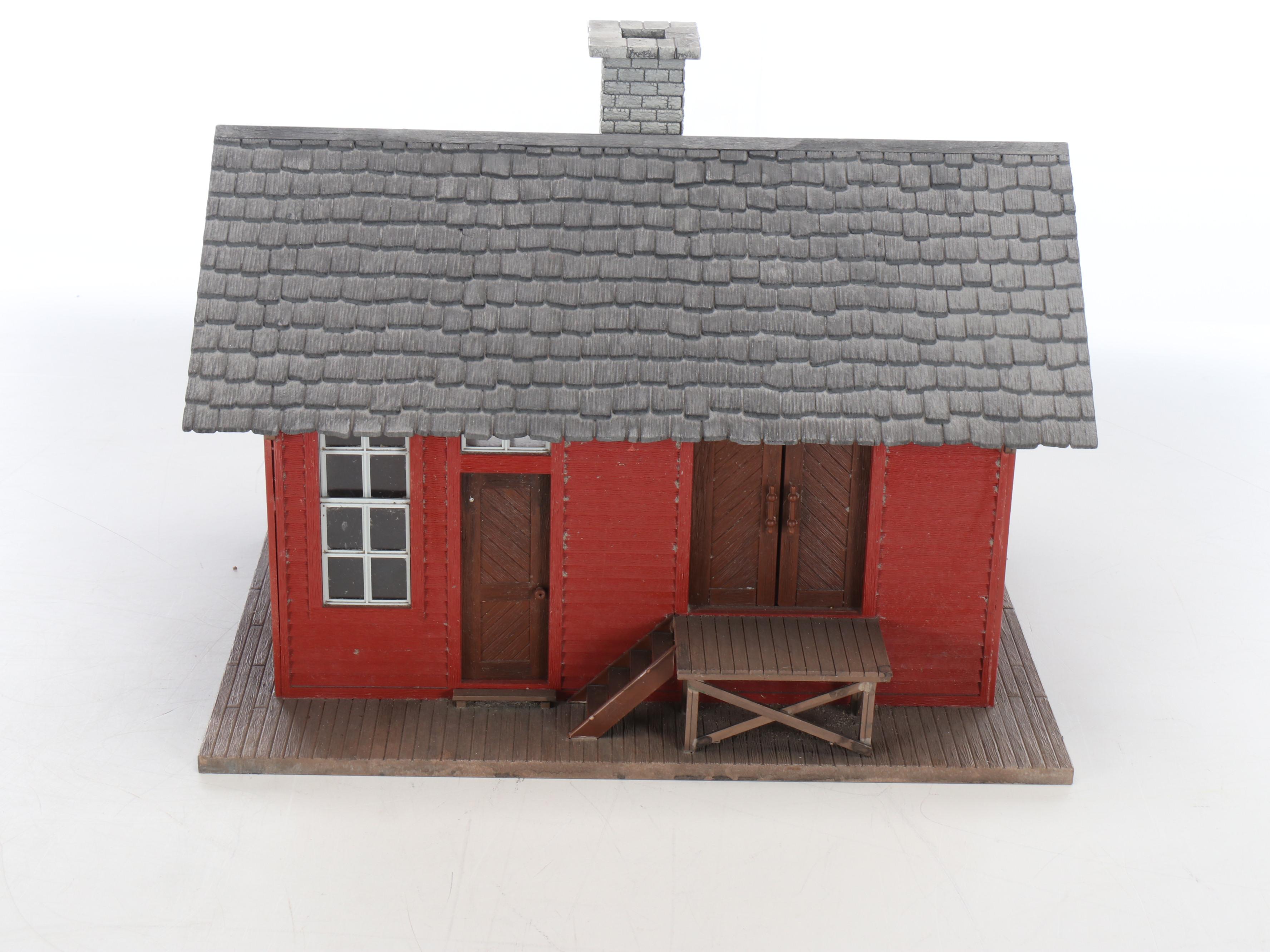 Polychrome Plastic Miniature Buildings