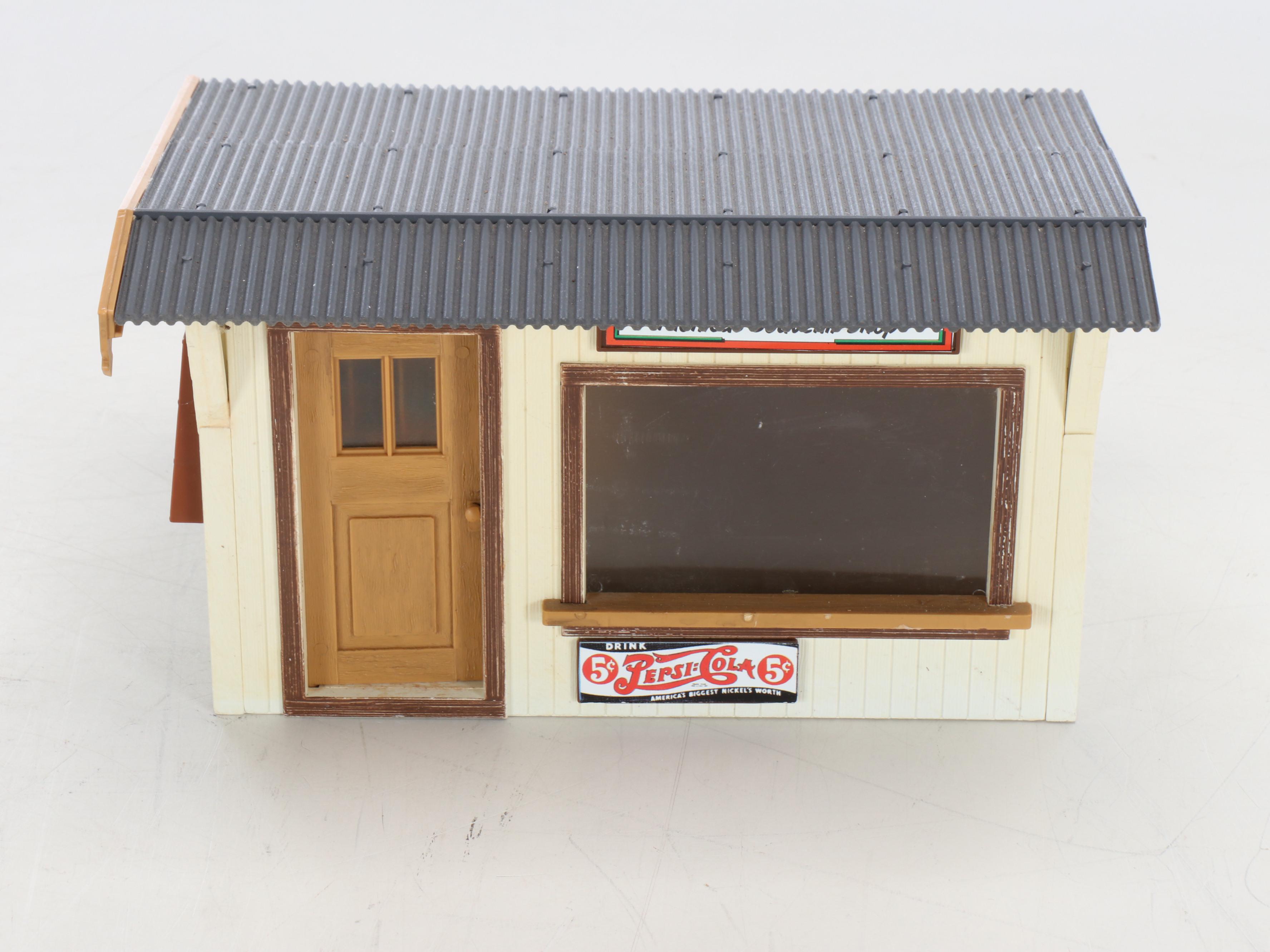 Polychrome Plastic Miniature Buildings