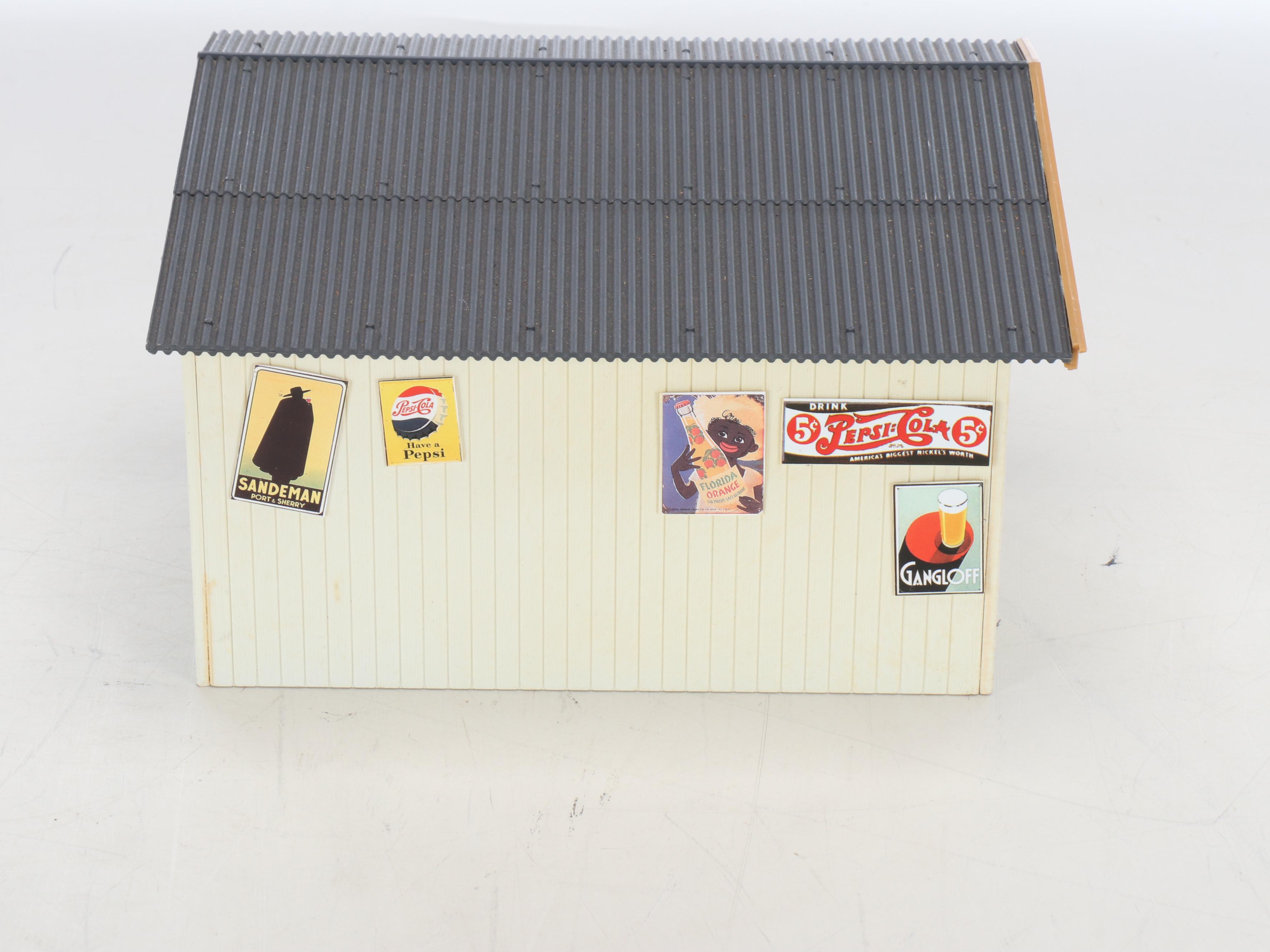 Polychrome Plastic Miniature Buildings