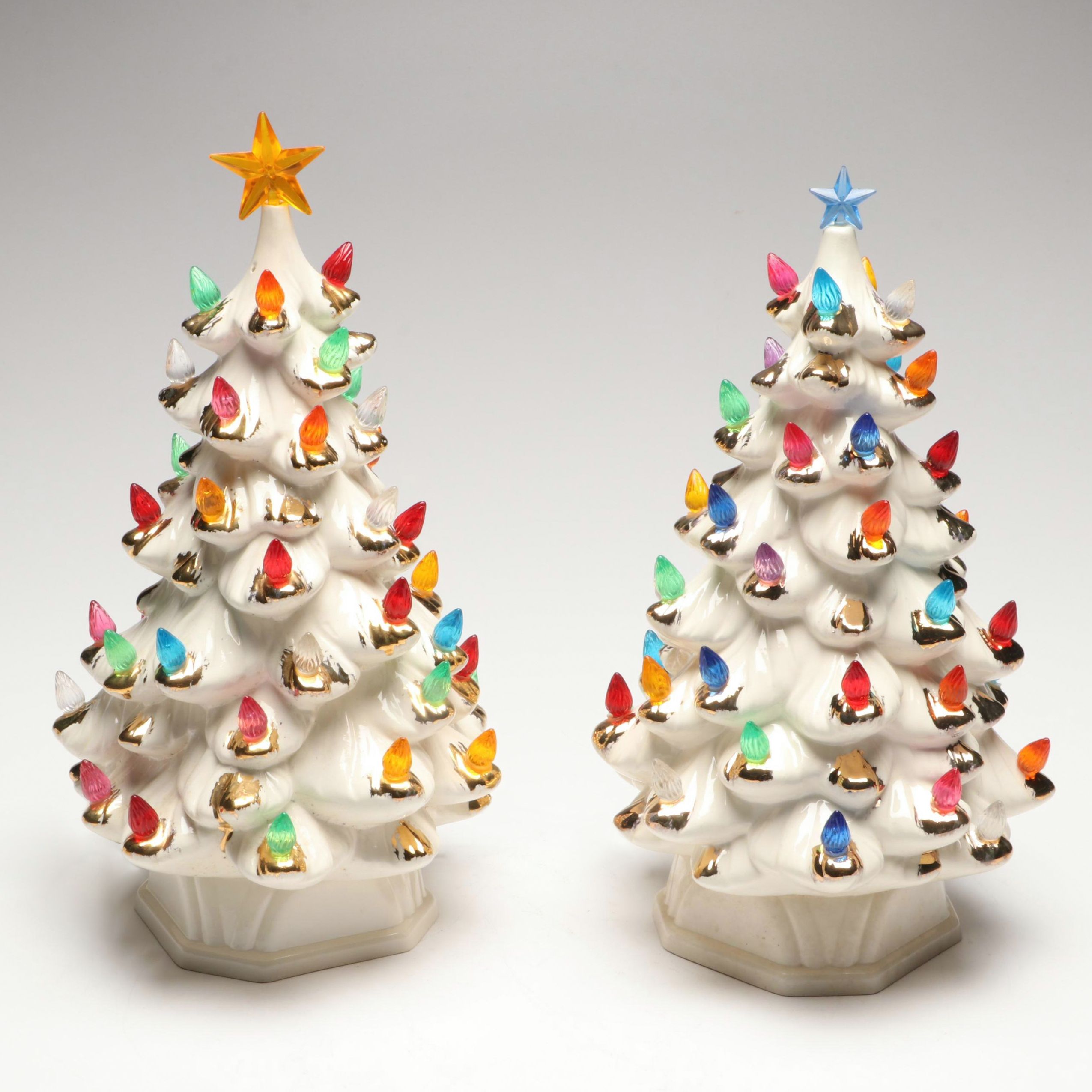 Holland Mold Ceramic Christmas Tree Accent Lights