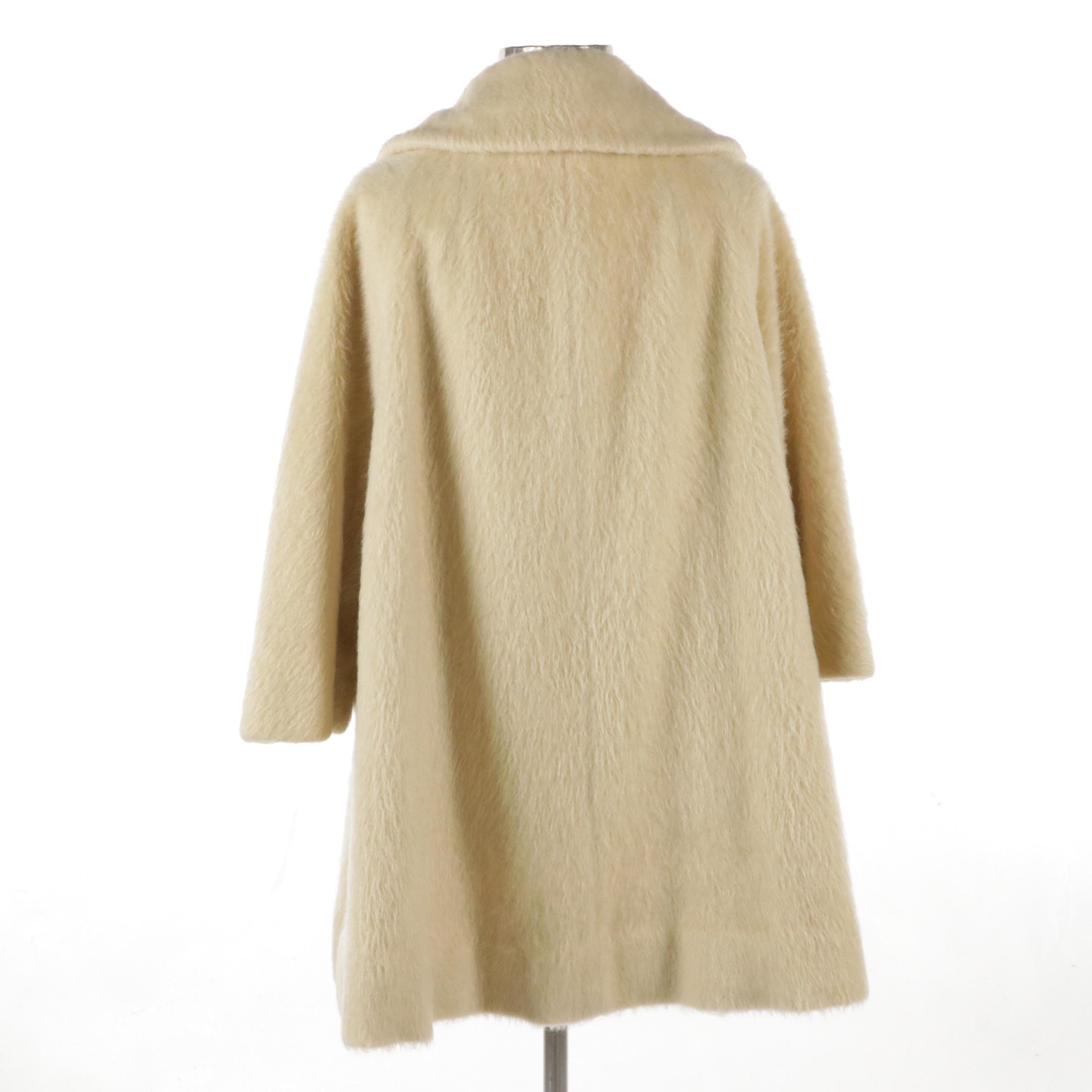 Lilli Ann Swing Coat in French Mohair with Silk Lining, Early 1960s