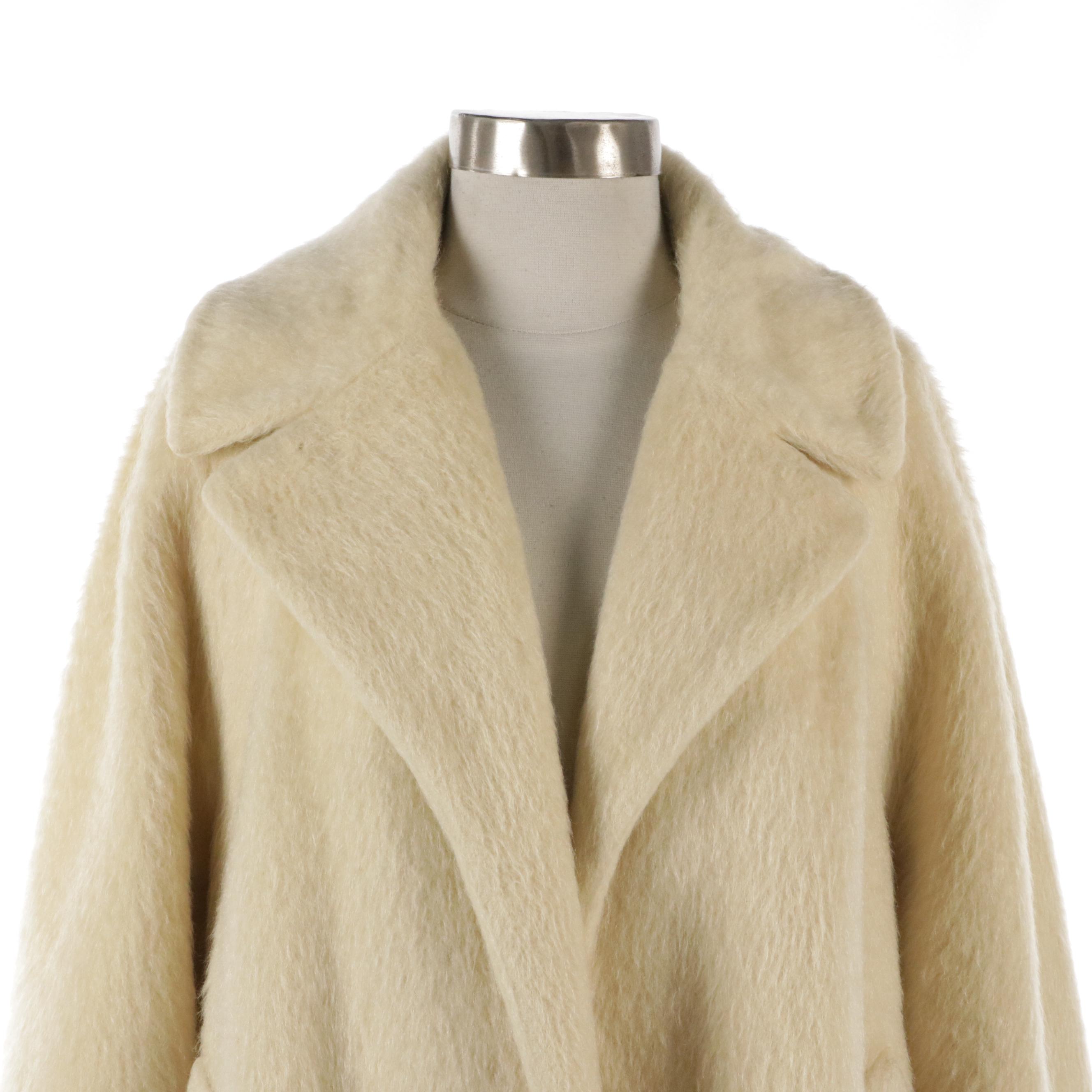 Lilli Ann Swing Coat in French Mohair with Silk Lining, Early 1960s