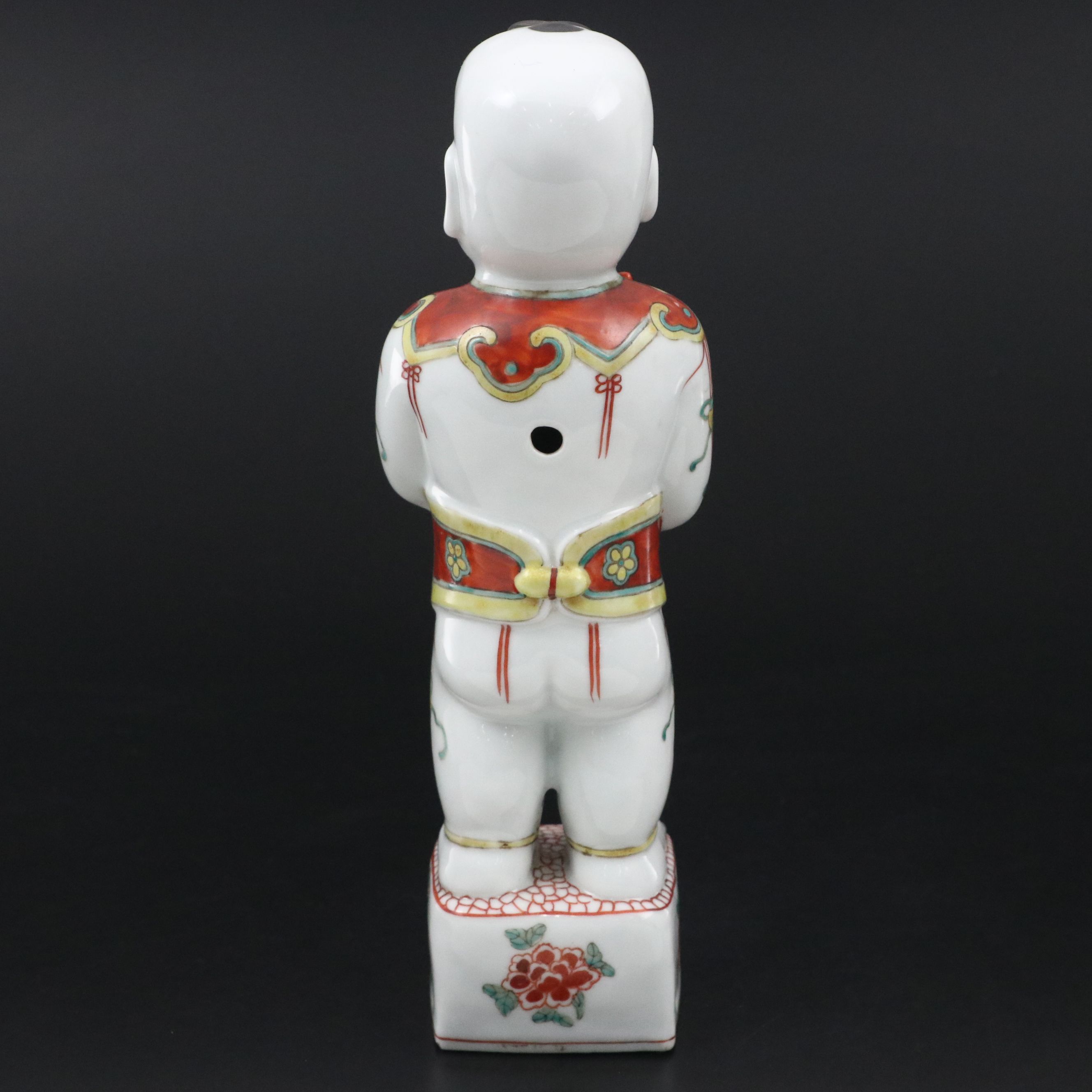 Antique Chinese Export Qing Dynasty Wucai Porcelain Hehe Erxian Figure