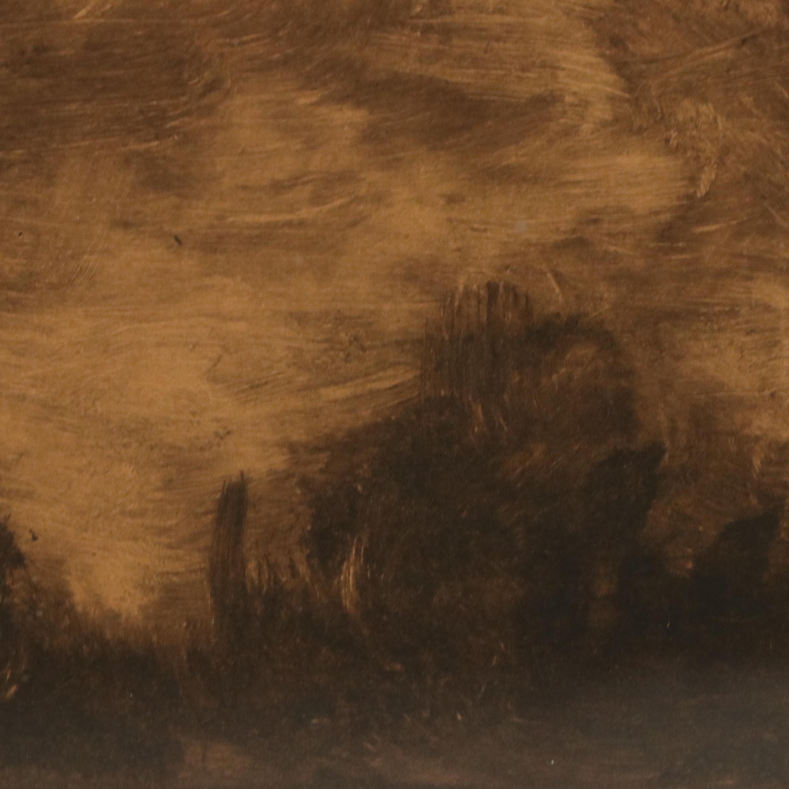 Joseph Henry Sharp Lake Landscape Monotype, Circa 1890s