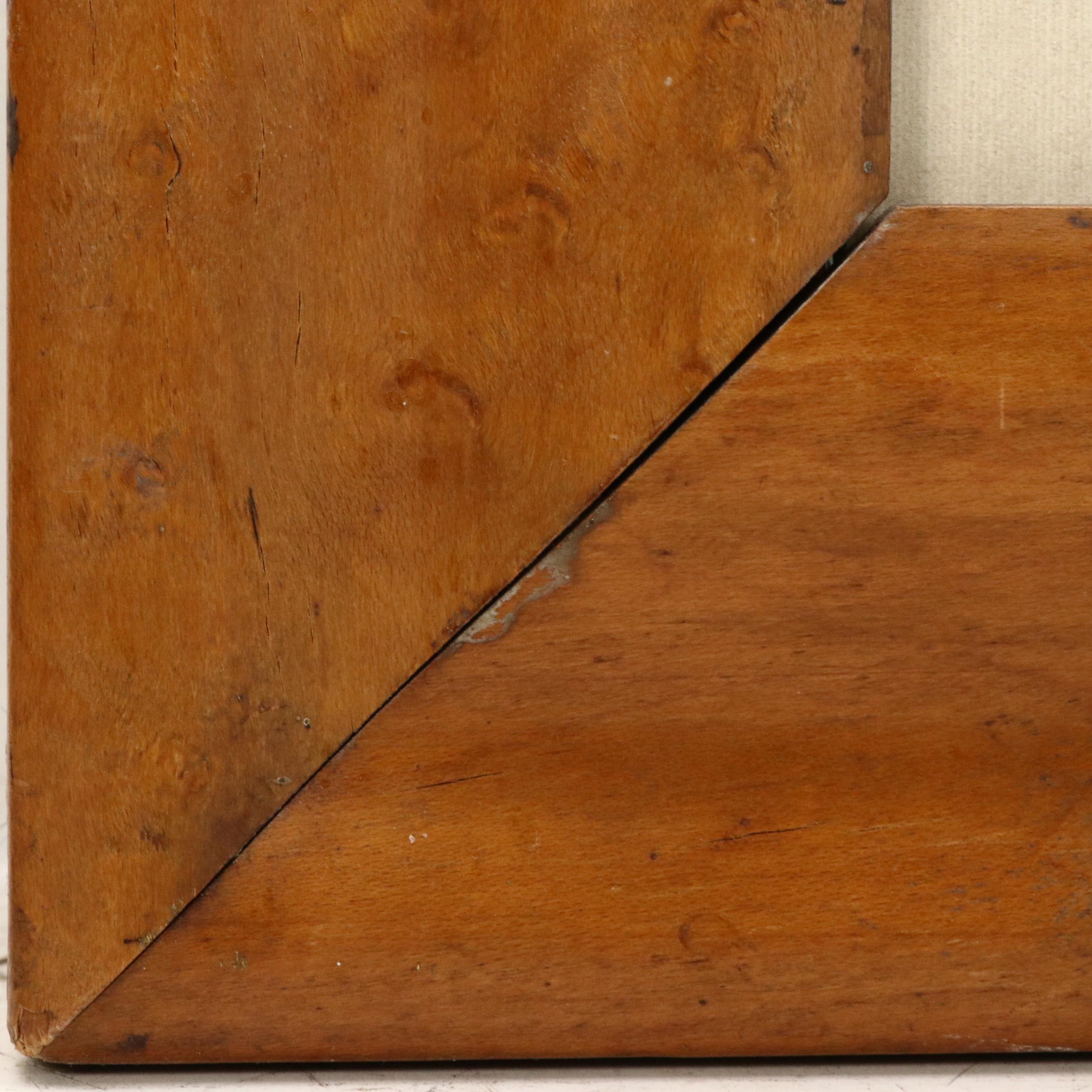 Hand-Painted Porcelain Plaque Depicting Girl in Field of Wildflowers