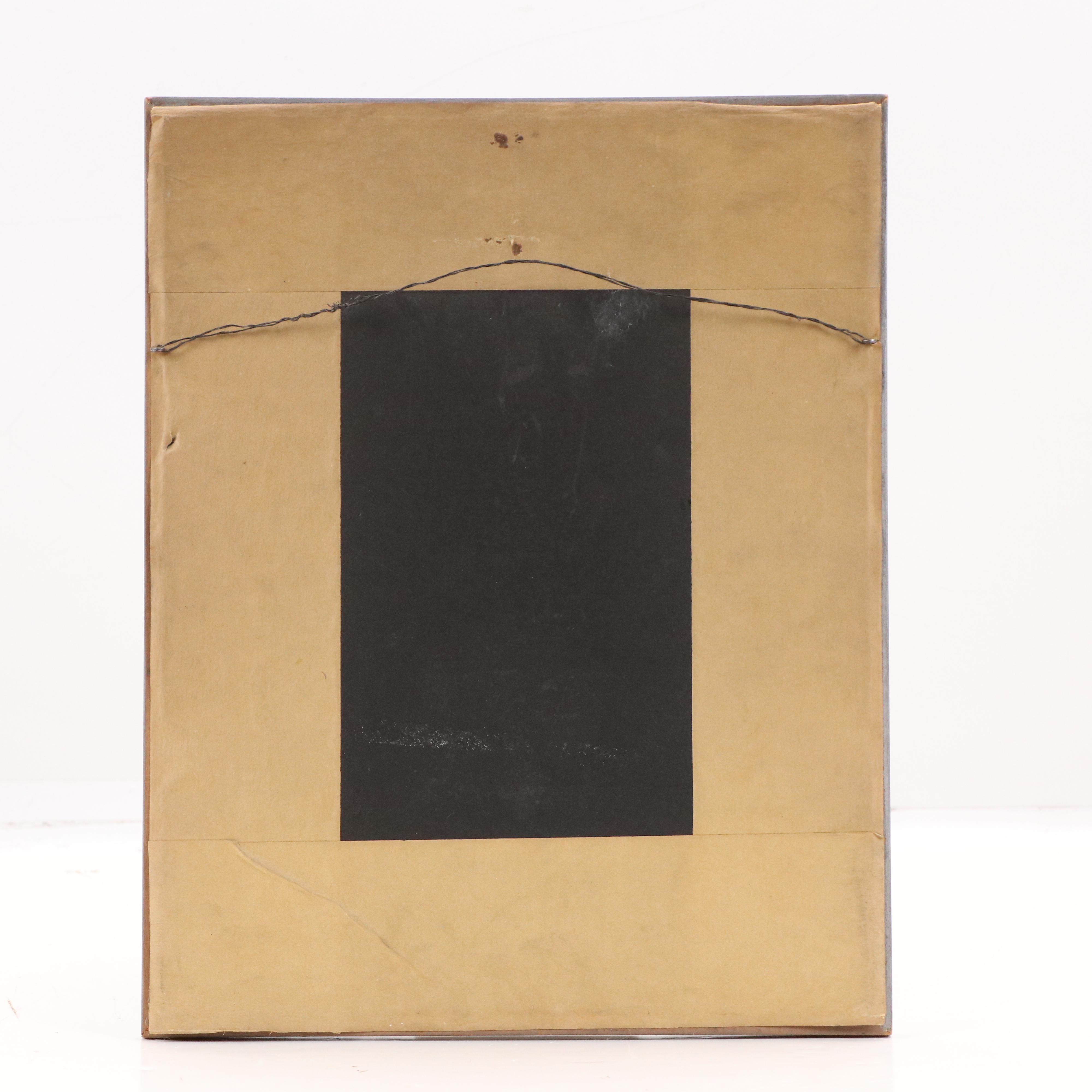 Kenneth Ozier Etching "Rainy Night; Fountain Square, Cincinnati," 1935