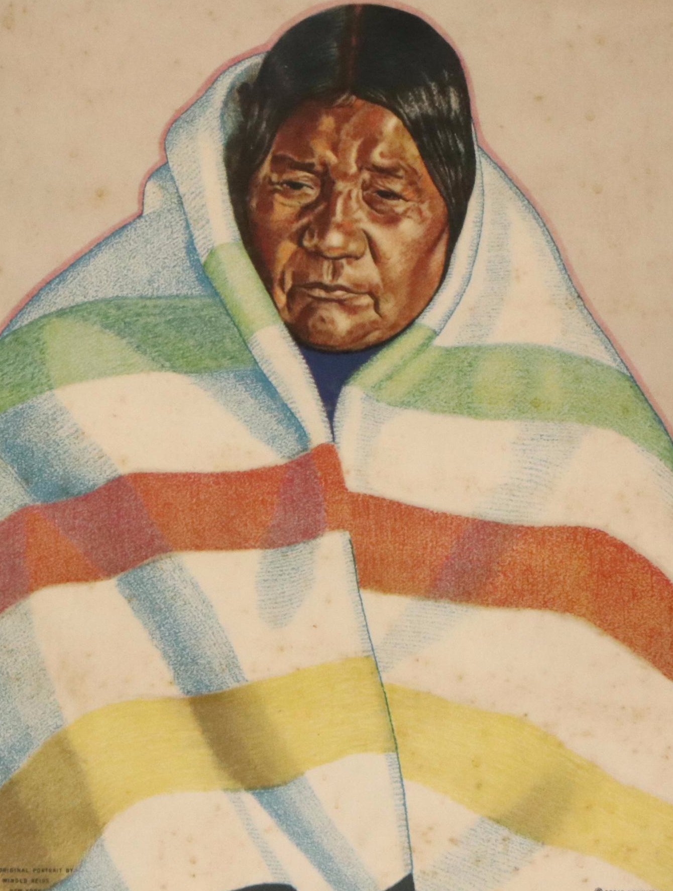 After Winold Reiss Indigenous American Portraits Color Halftones, Mid-Century