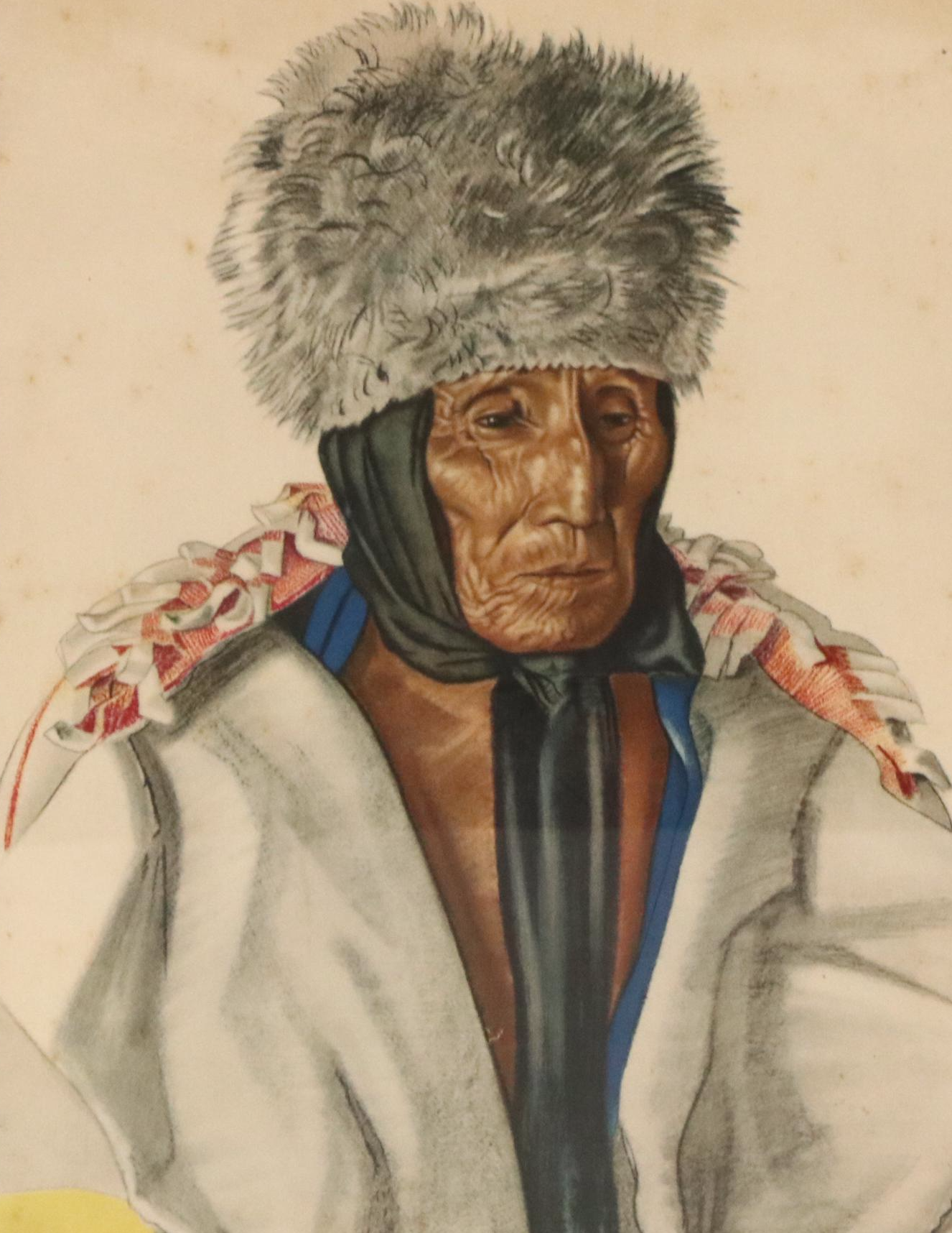 After Winold Reiss Indigenous American Portraits Color Halftones, Mid-Century