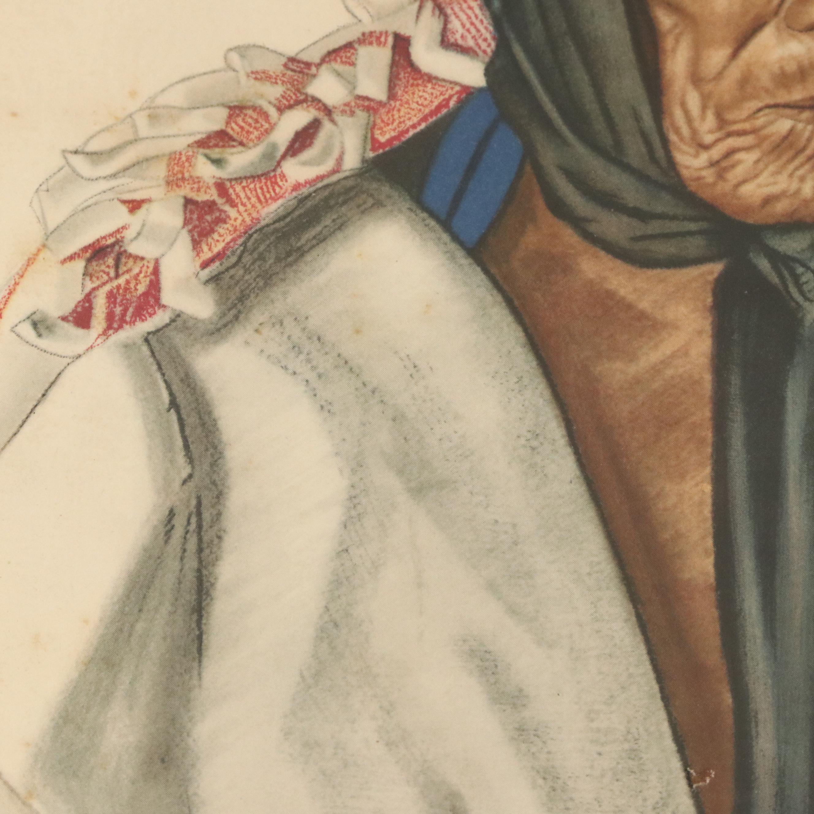 After Winold Reiss Indigenous American Portraits Color Halftones, Mid-Century