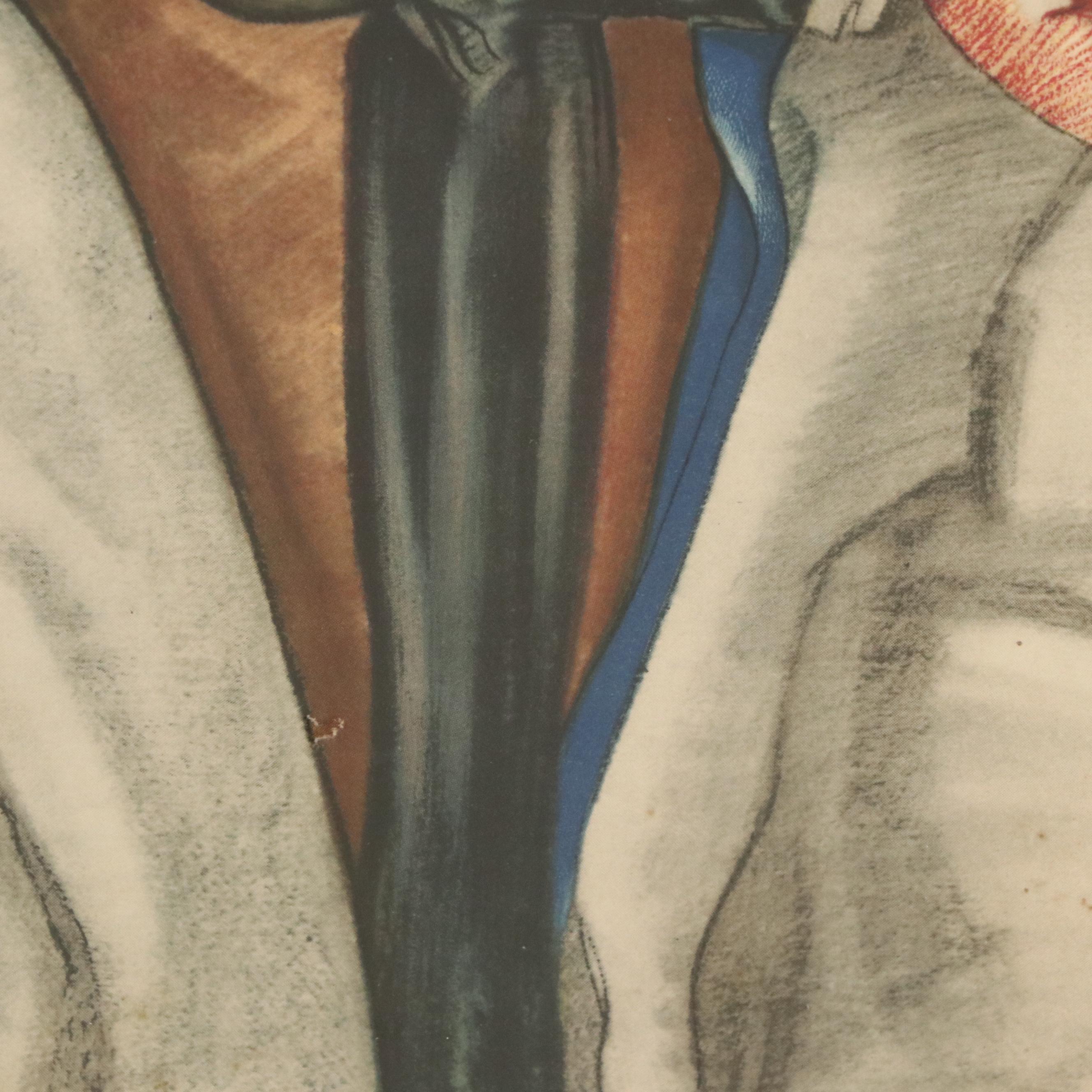 After Winold Reiss Indigenous American Portraits Color Halftones, Mid-Century