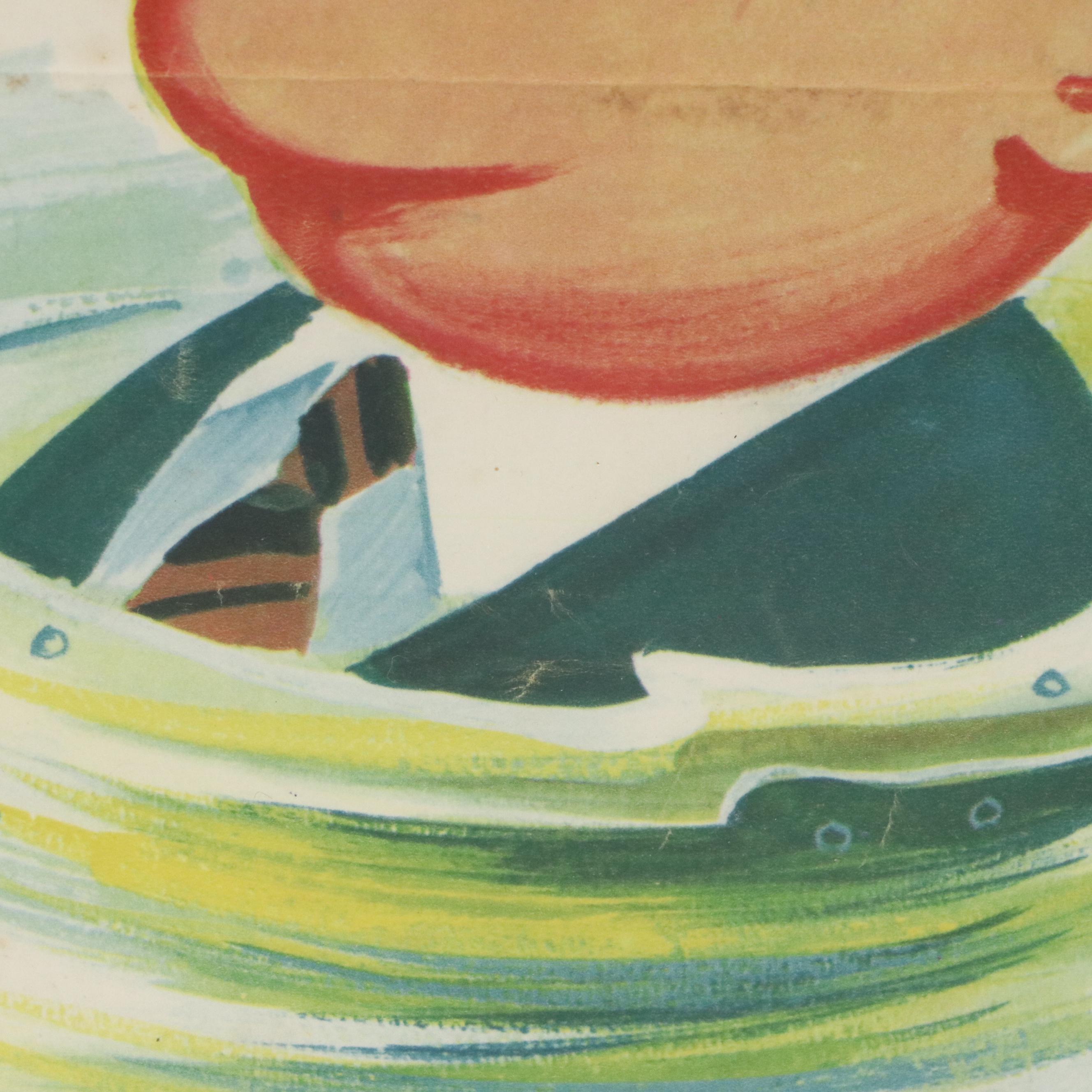 "Laurel and Hardy" Boris Grinsson French Film Poster, 1967