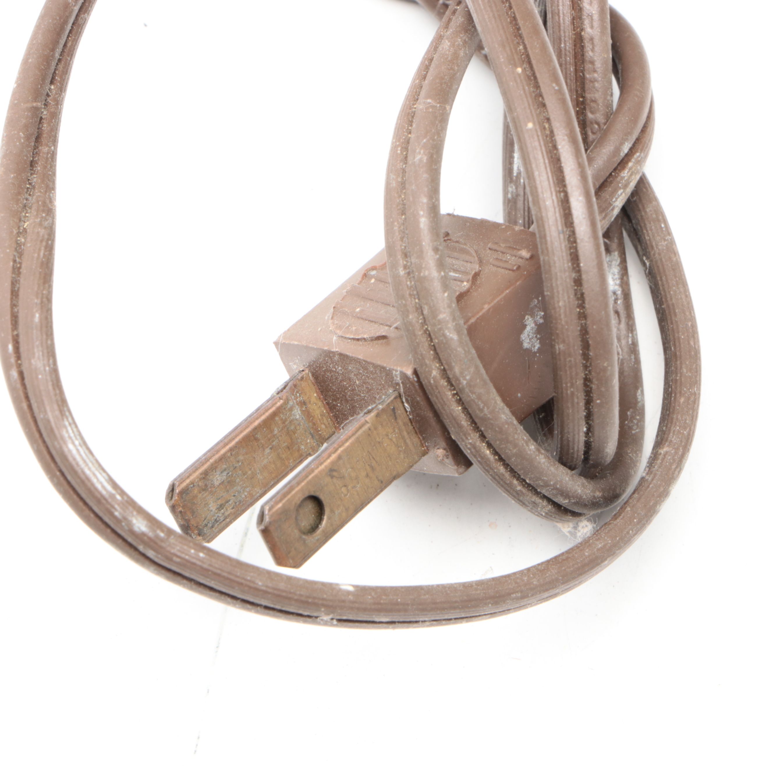 Art Nouveau Style Metal Table Lamp with Blue Slag Glass Shade