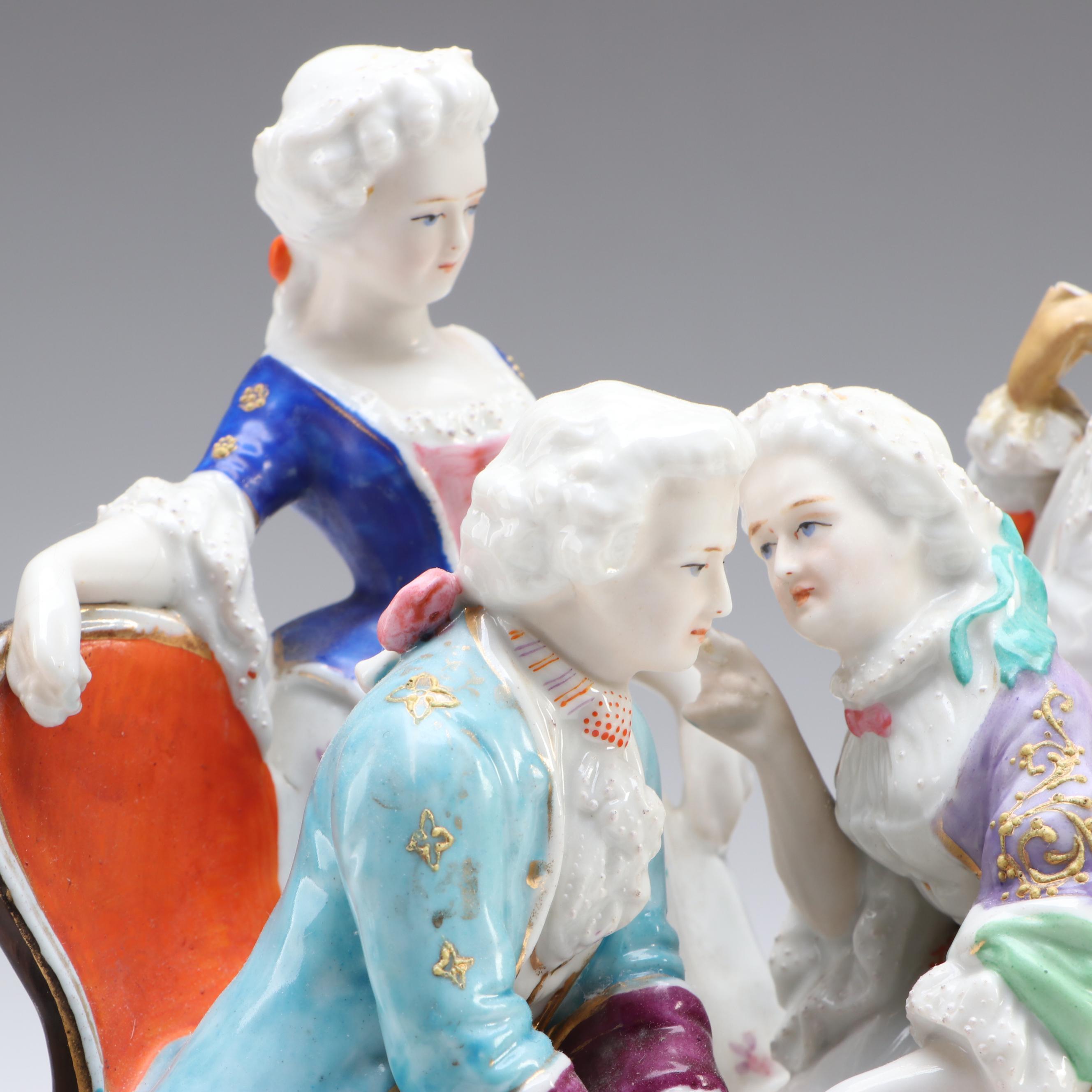 Continental European Figural Inkwell, Late 19th Century