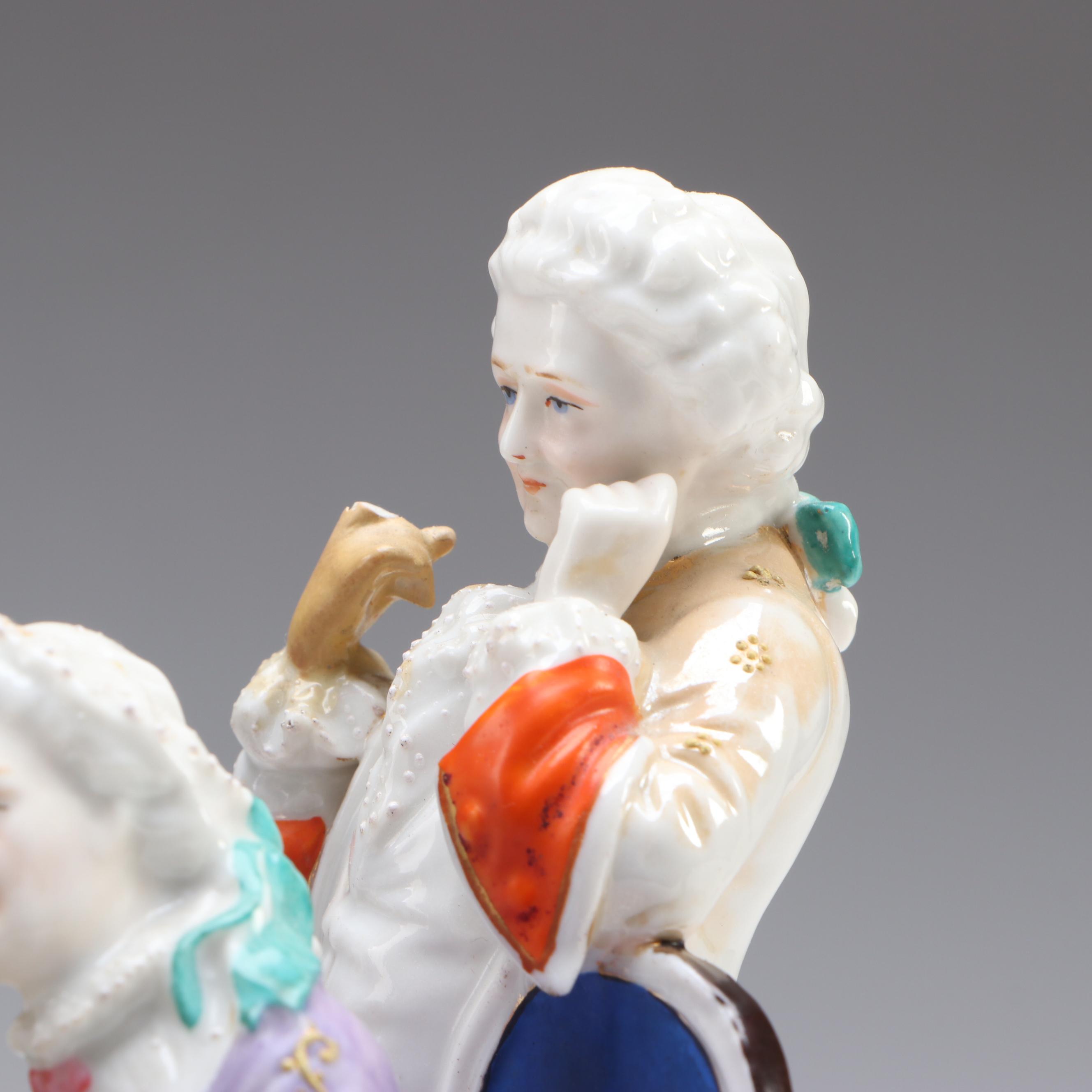 Continental European Figural Inkwell, Late 19th Century